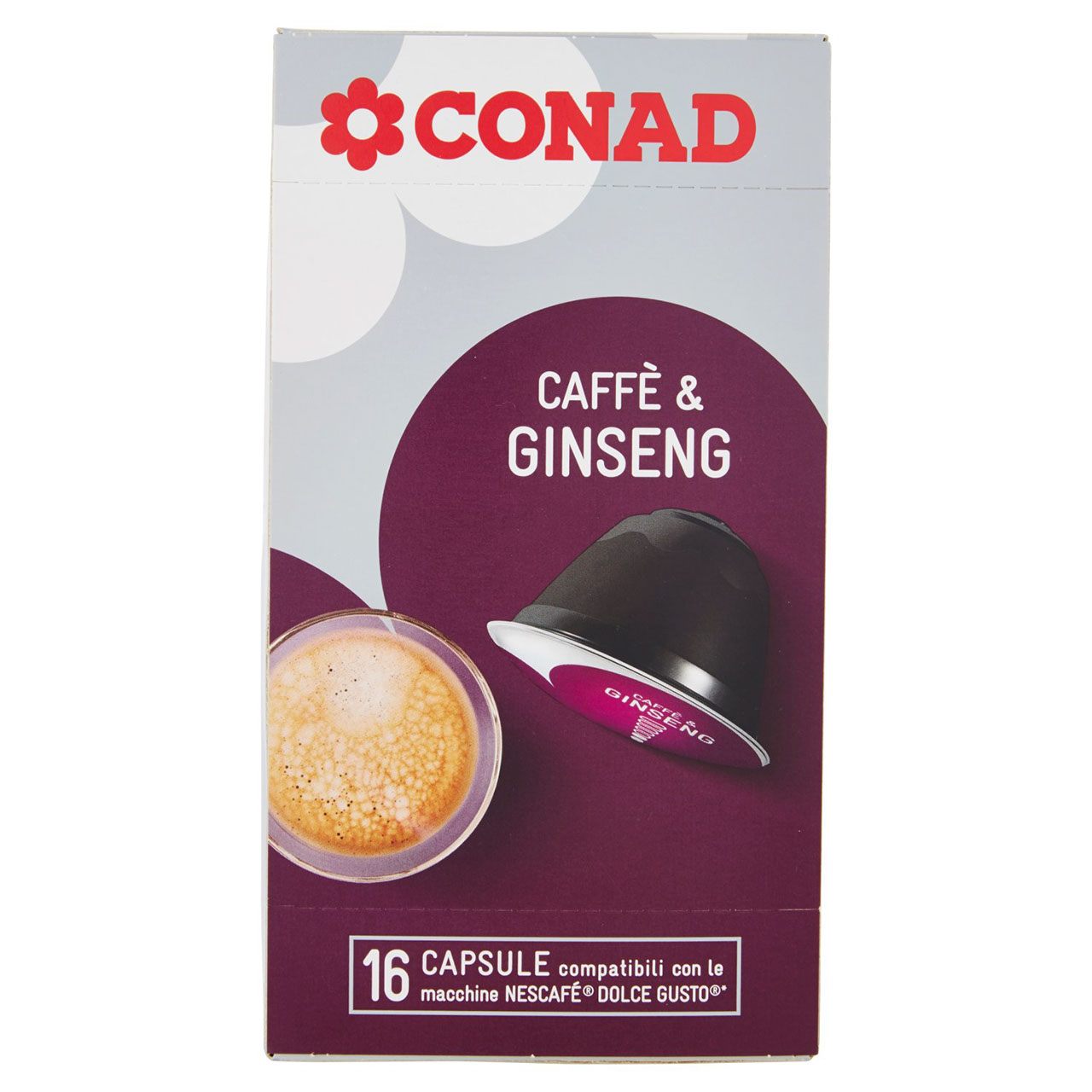 Caffè & Ginseng 16 Capsule Dolce Gusto Conad
