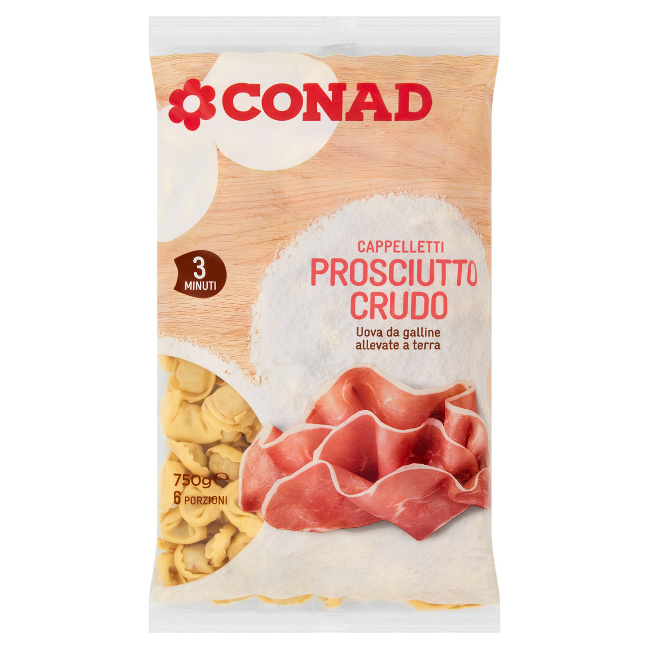 CONAD Cappelletti Prosciutto Crudo 750 g