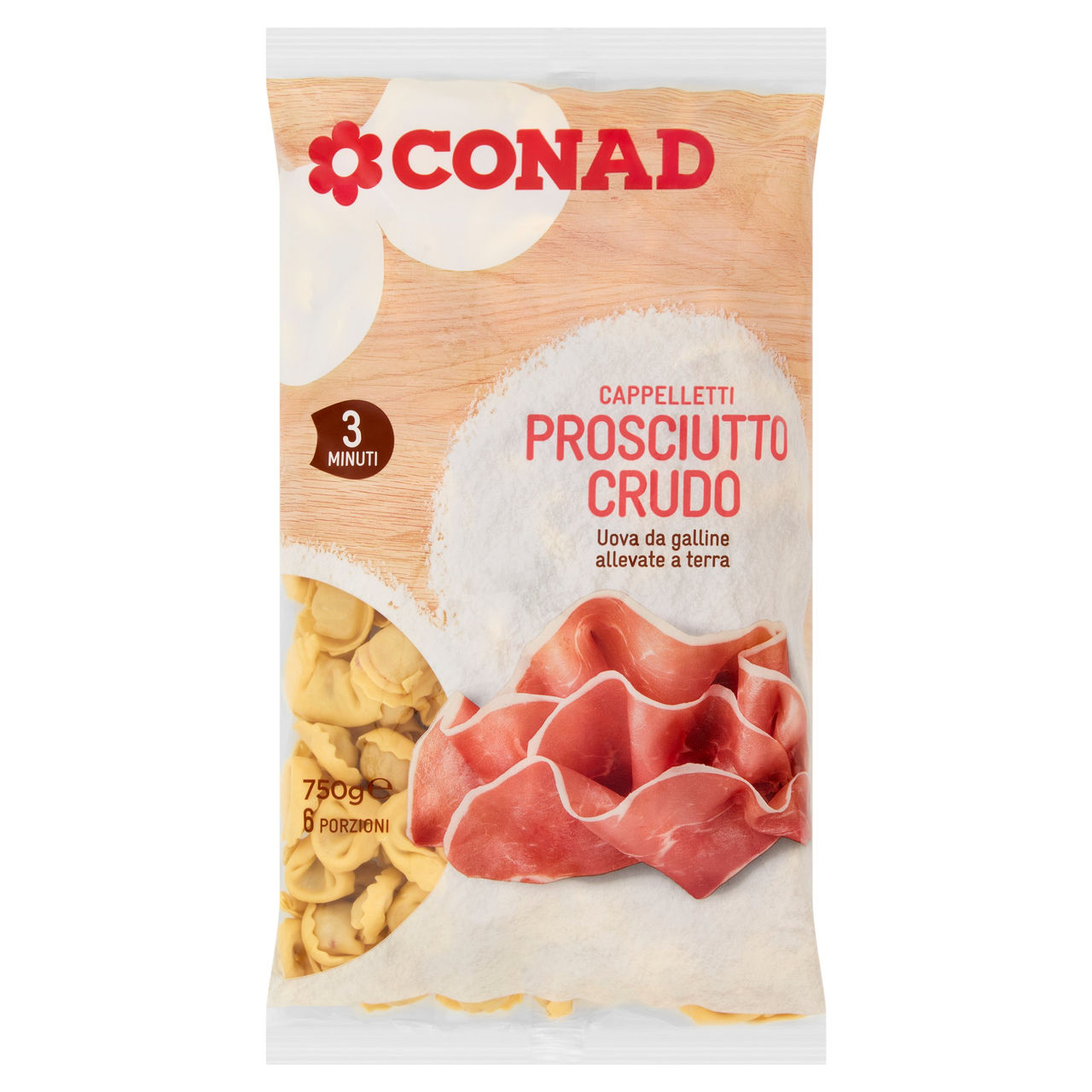 CONAD Cappelletti Prosciutto Crudo 750 g