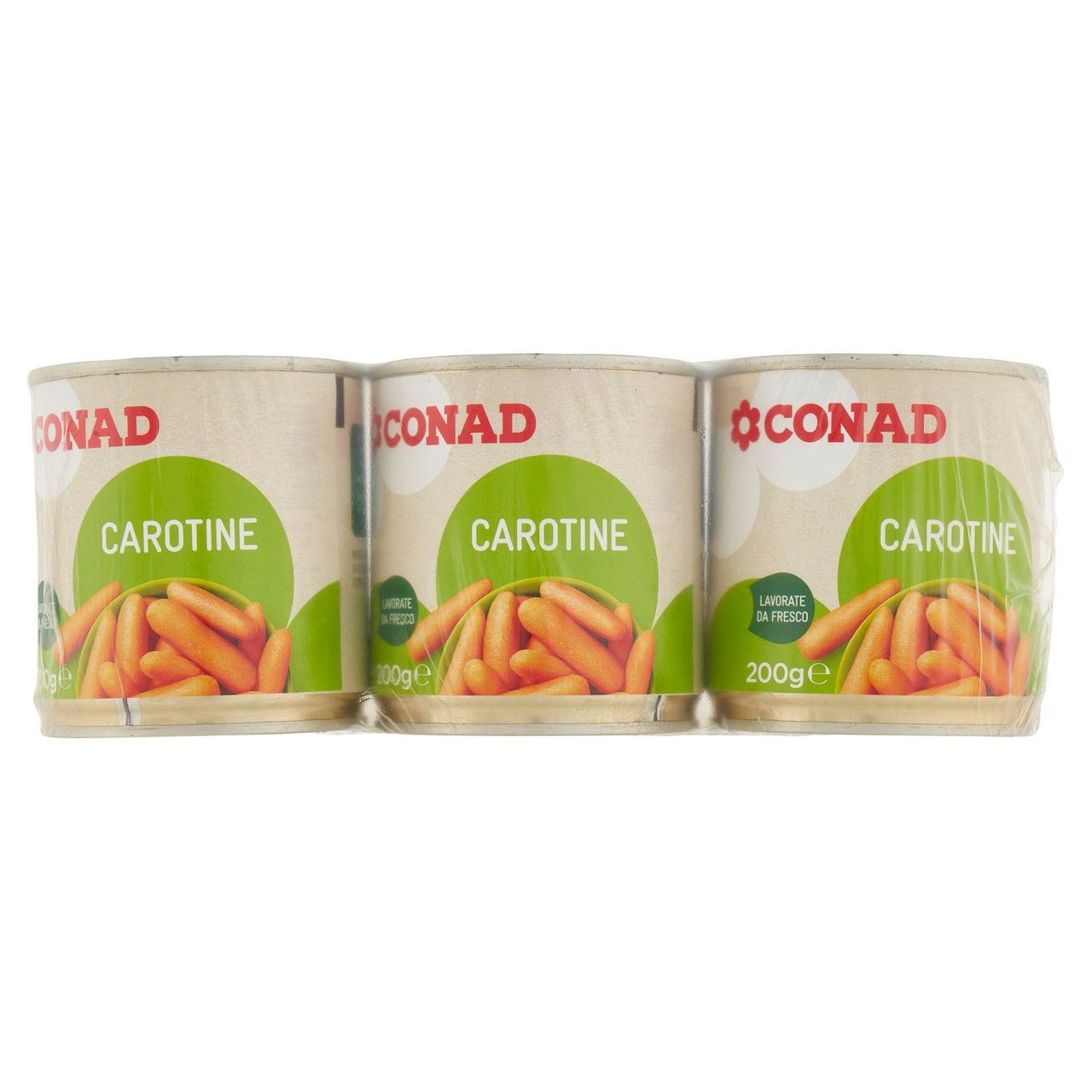 Carotine 3 x 200 g Conad in vendita online