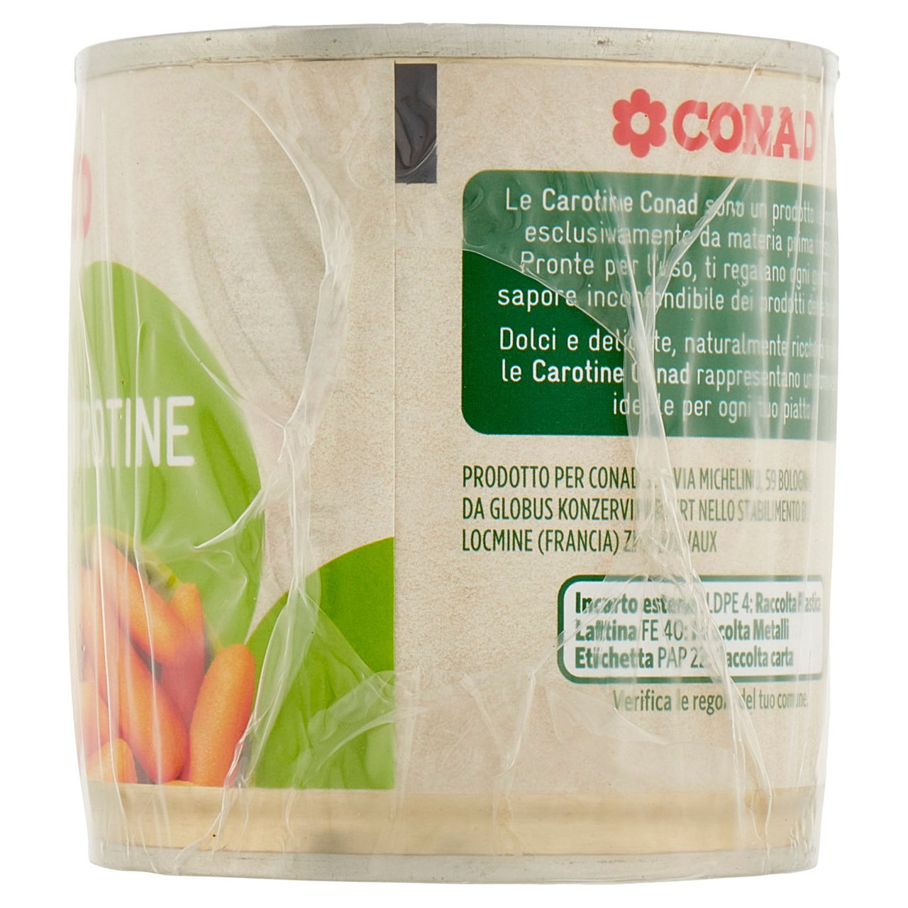 Carotine 3 x 200 g Conad in vendita online