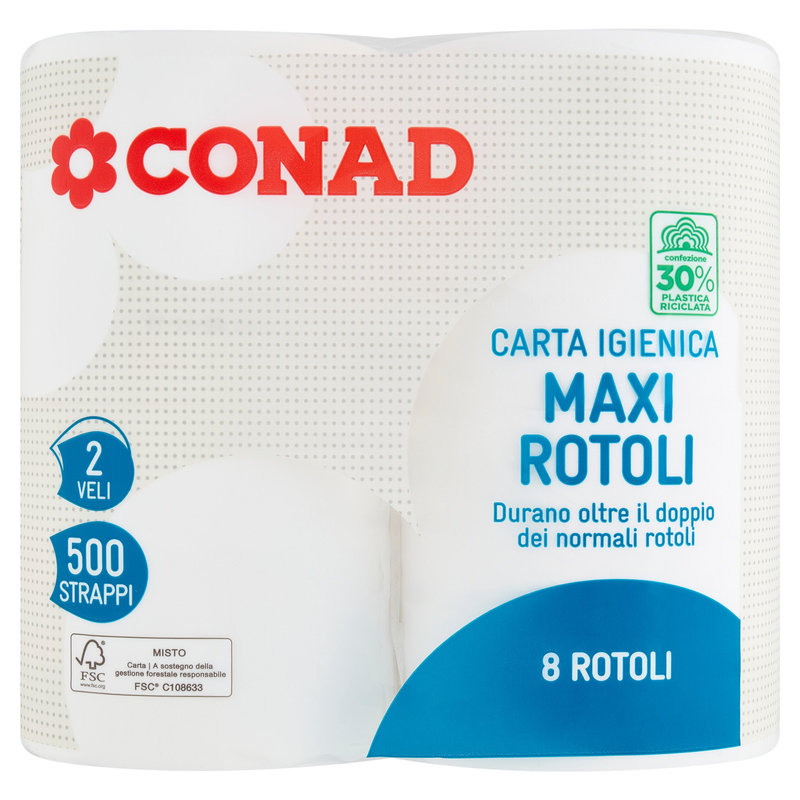 Rotoli Carta Igienica Mini Jumbo White Box - 12 Rotoli, 2 Veli, 150 Metri - Per Tolette Pubbliche E Domestiche - Foto 4