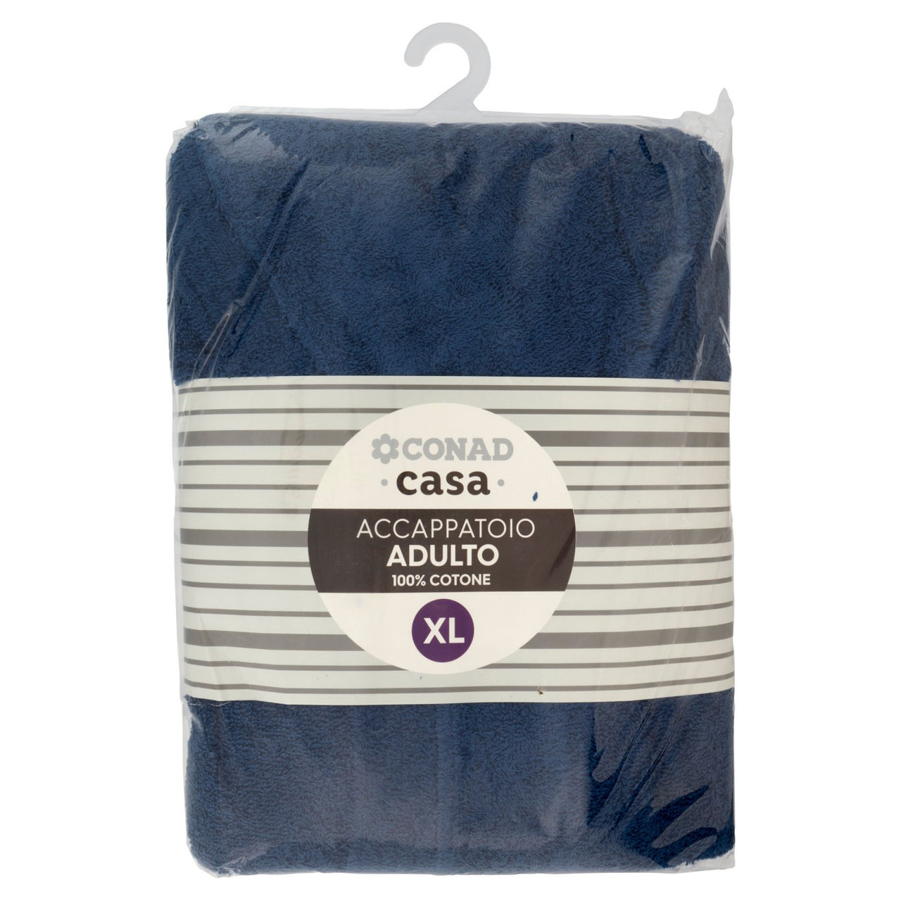 CONAD casa Accappatoio Adulto 100% Cotone XL Blu Scuro