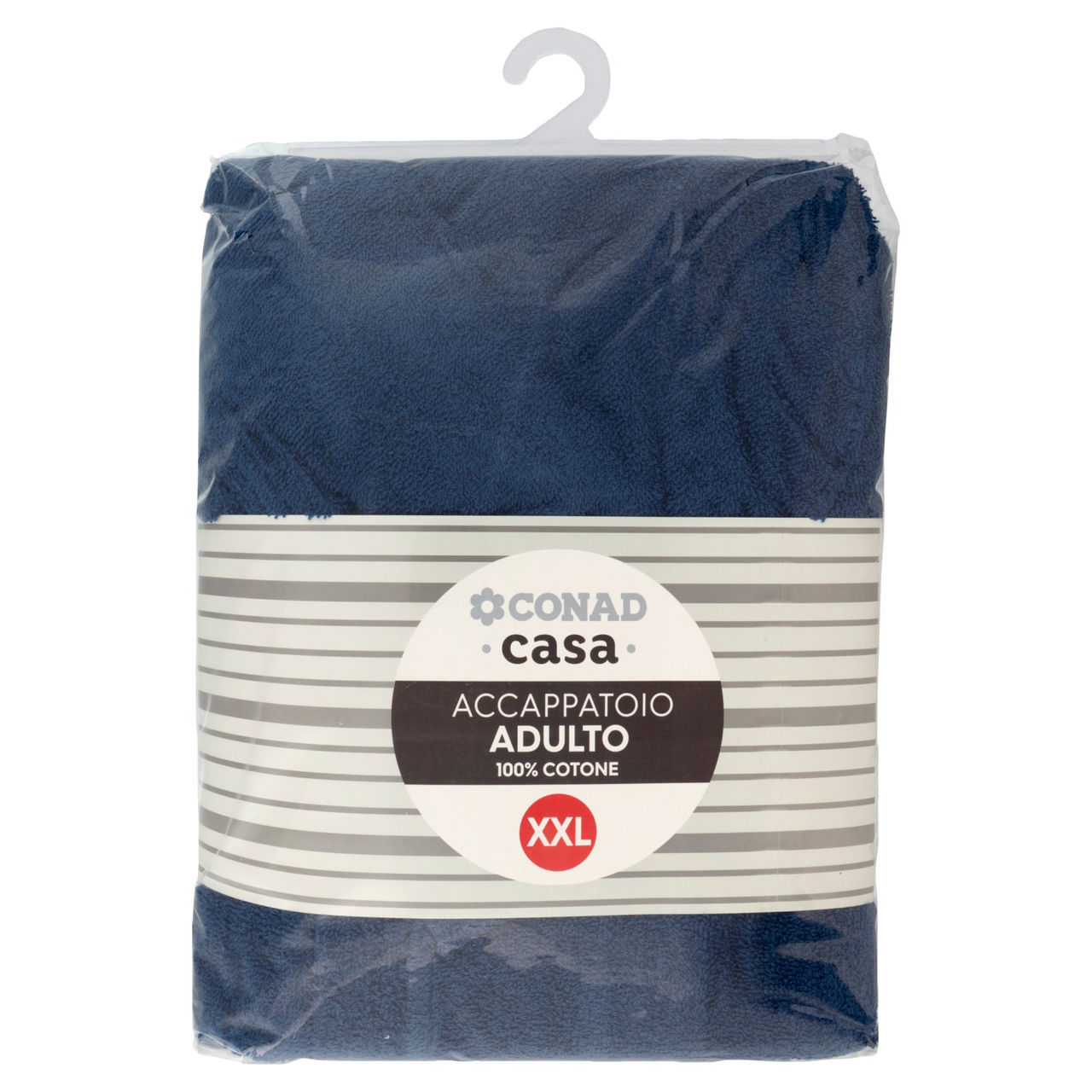 CONAD casa Accappatoio Adulto 100% Cotone XXL Blu Scuro