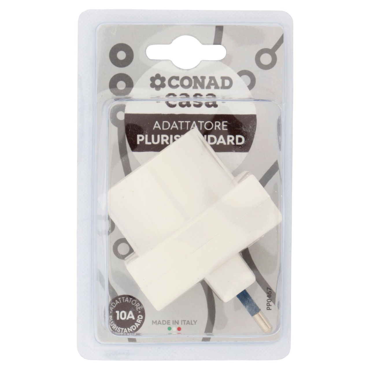 CONAD casa Adattatore Pluristandard 10A bianco