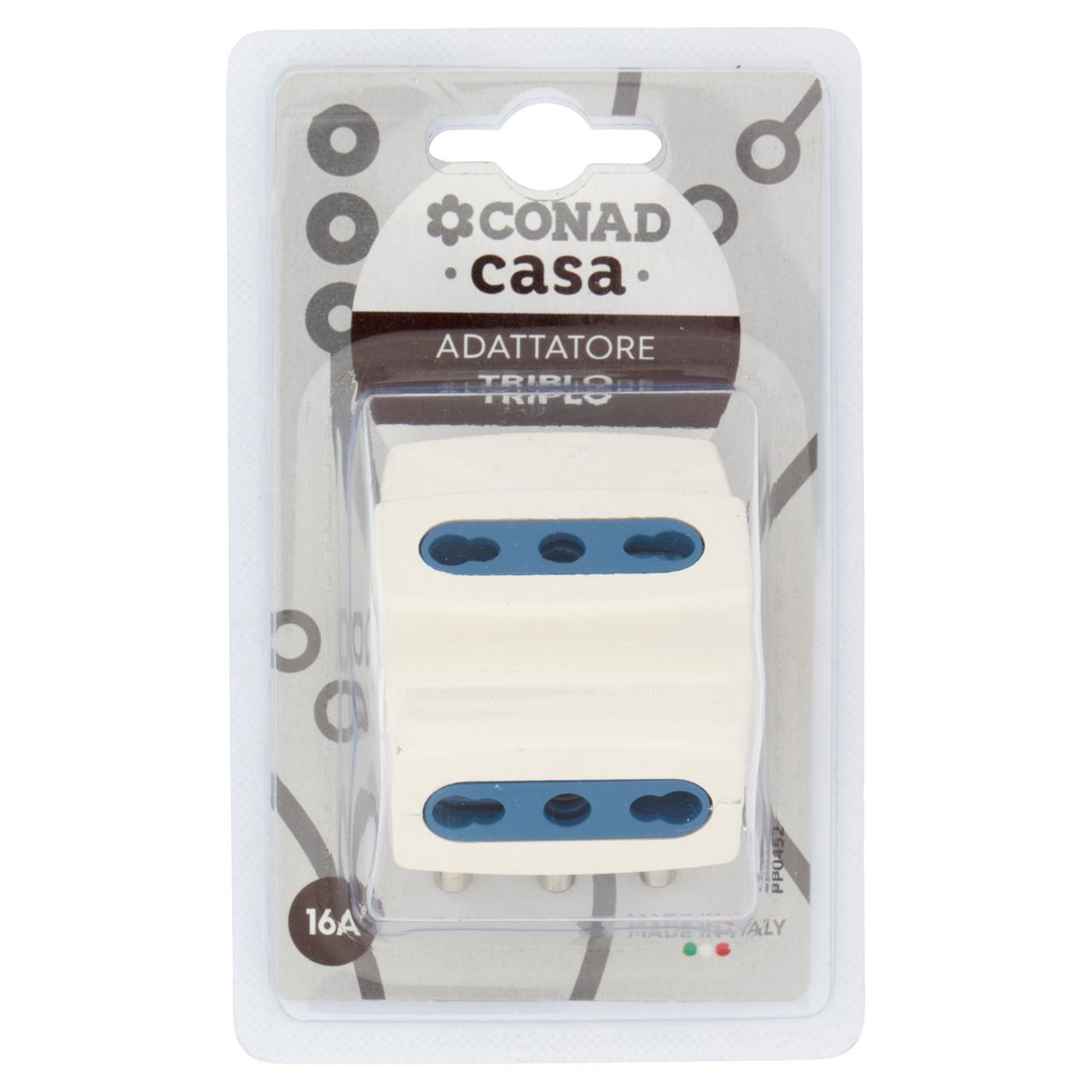 CONAD casa Adattatore Triplo 16A bianco