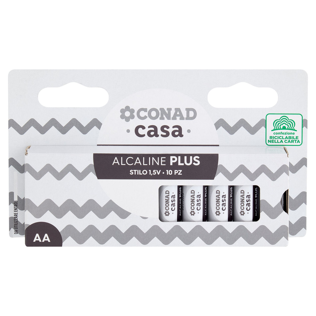 CONAD casa Pile Alcaline Plus Stilo 1,5V 10 pz