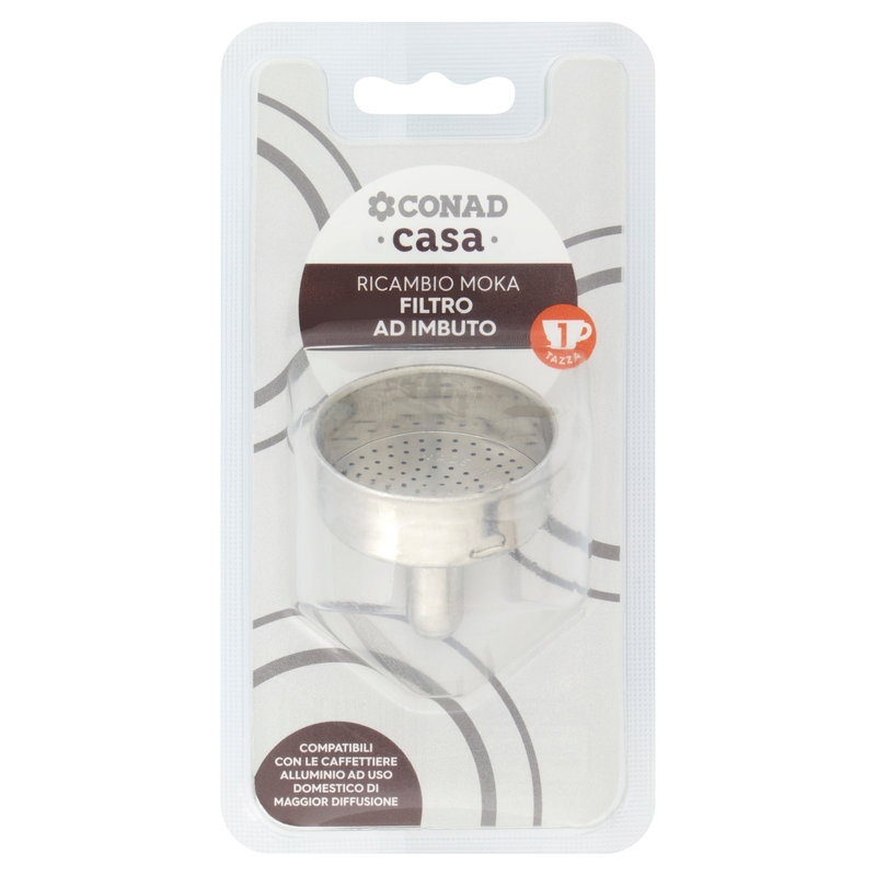 Filtro a tazza con filtro per caffè in rete a doppio strato in acciaio