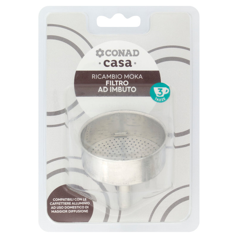 FOREVER 2 Tazze Imbuto Di Ricambio Per Caffettiera Miss Moka Prestige – Alluminio, Qualità Kaufgut - 2