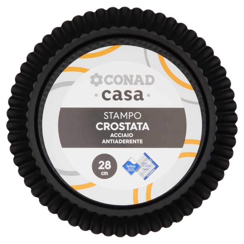 Stampo Crostata House Collection 28cm - Acciaio Hi-Top Antiaderente - Per Forno Tradizionale