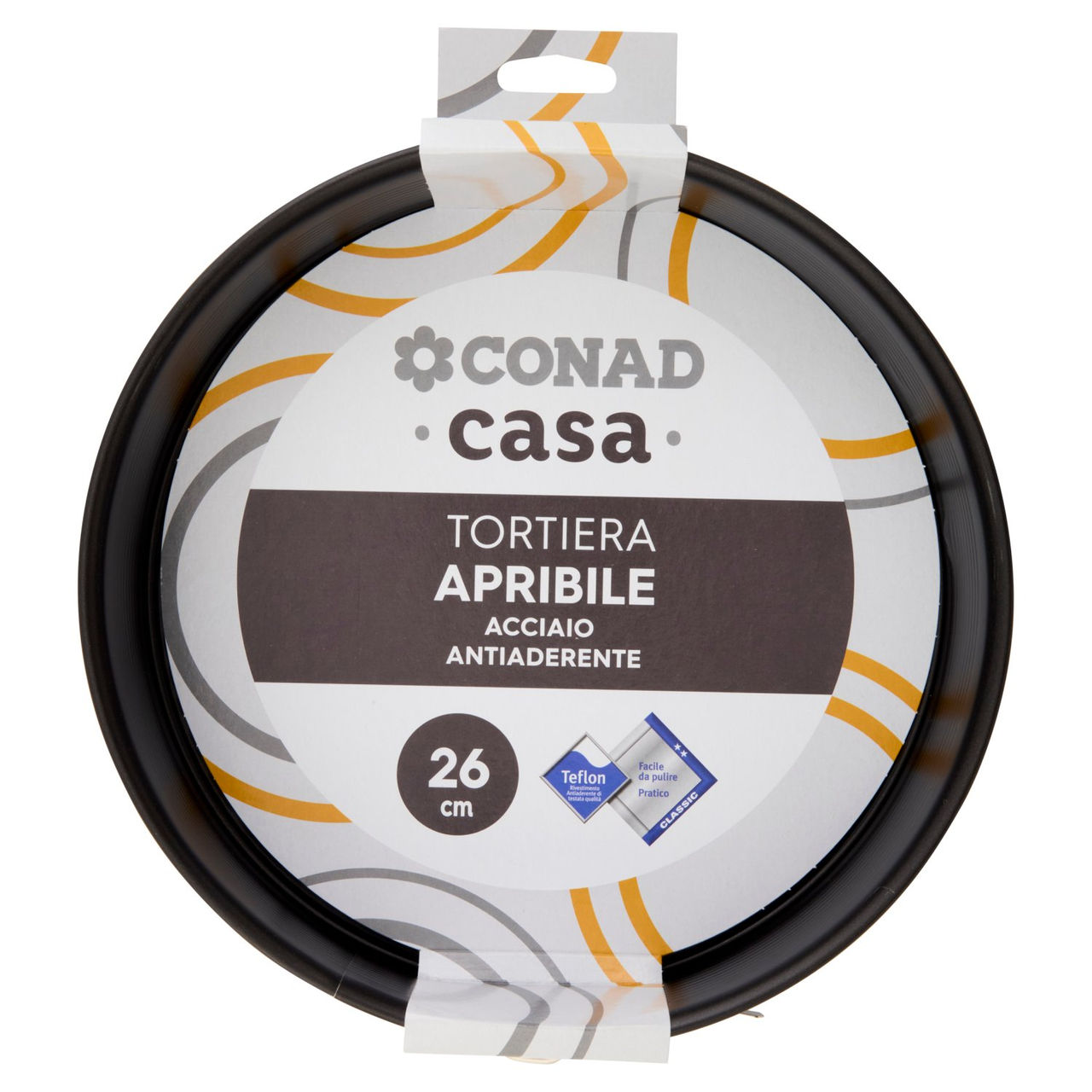 CONAD casa Tortiera Apribile Acciaio Antiaderente 26 cm