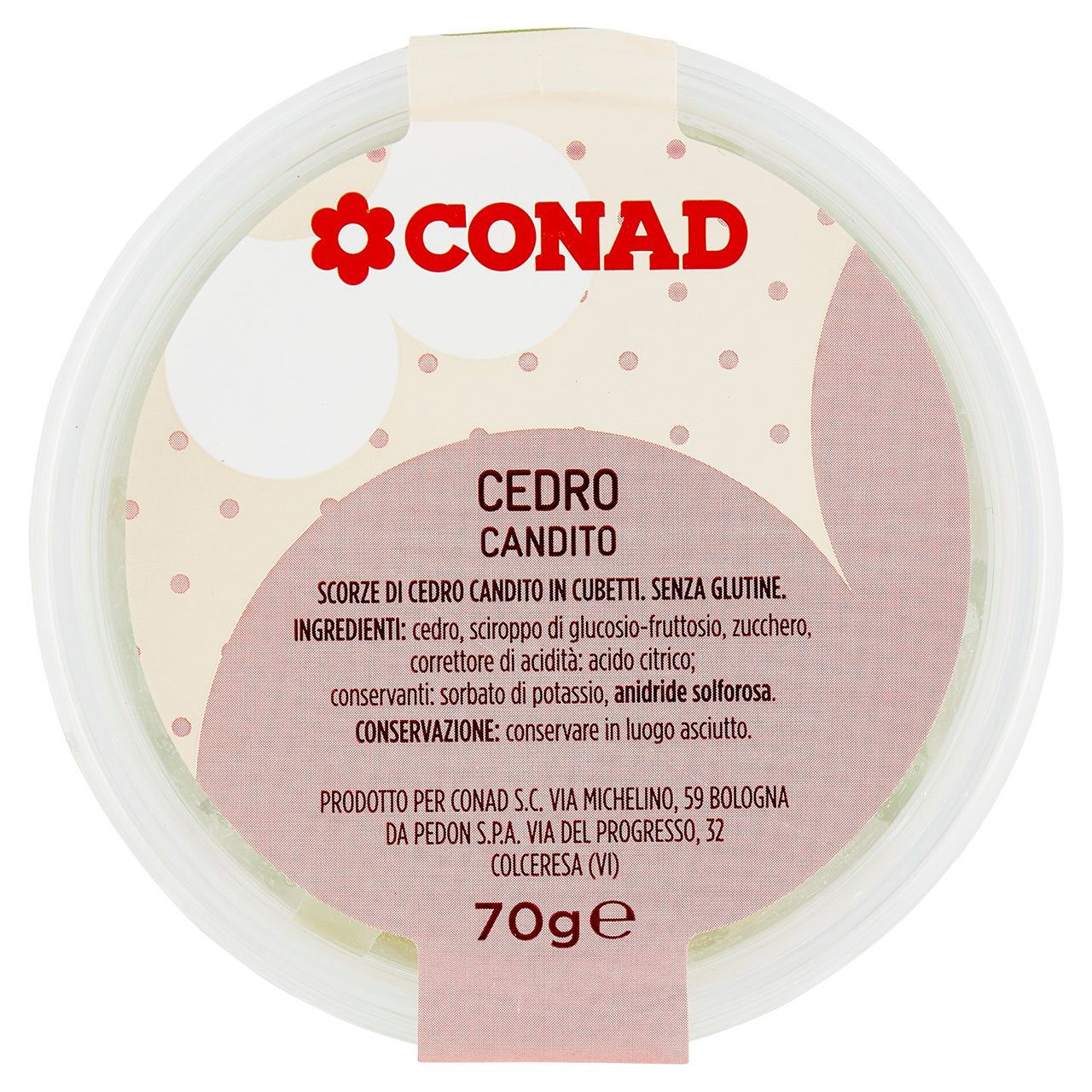 Cedro Candito 70 g Conad in vendita online