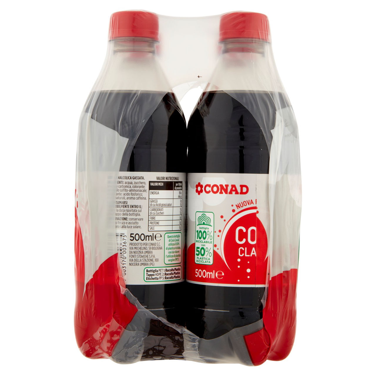 Cola Classic 4 x 500 ml Conad in vendita online