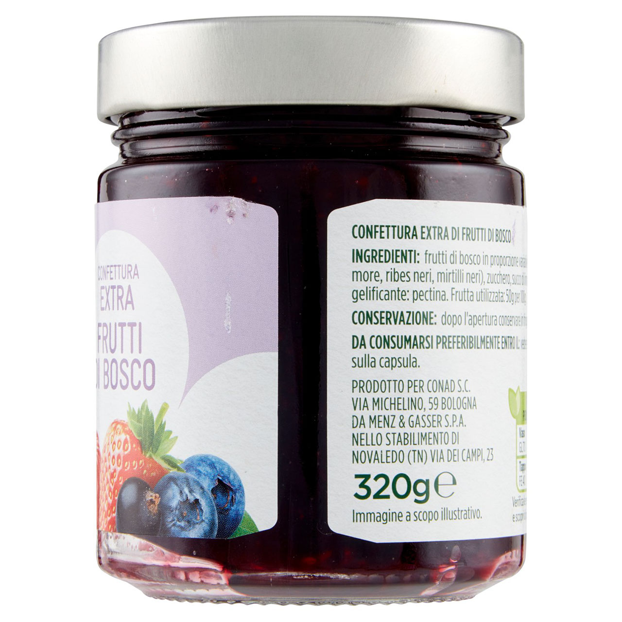 Confettura extra Frutti di Bosco g 320 Conad