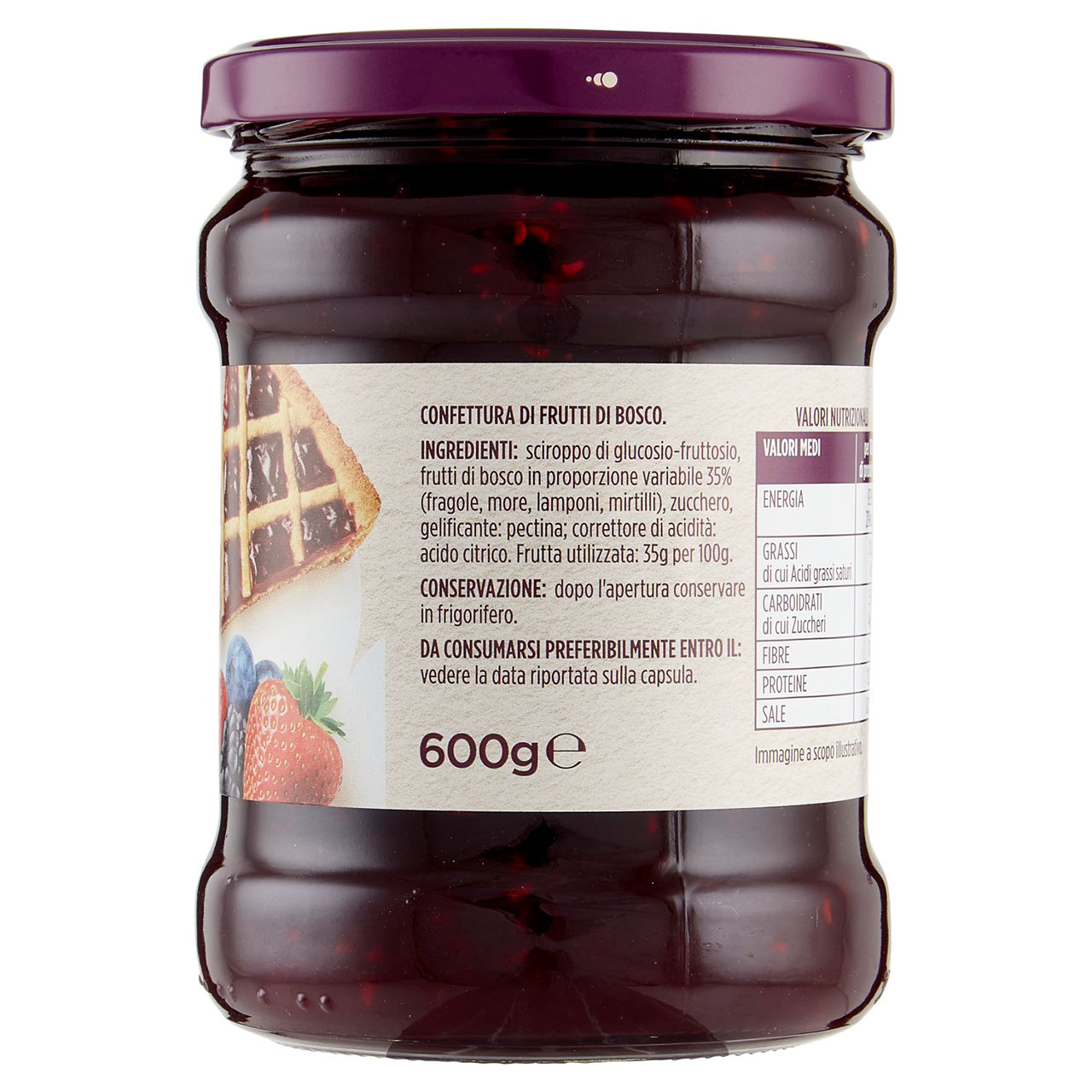 Confettura Frutti di Bosco 600 g Conad