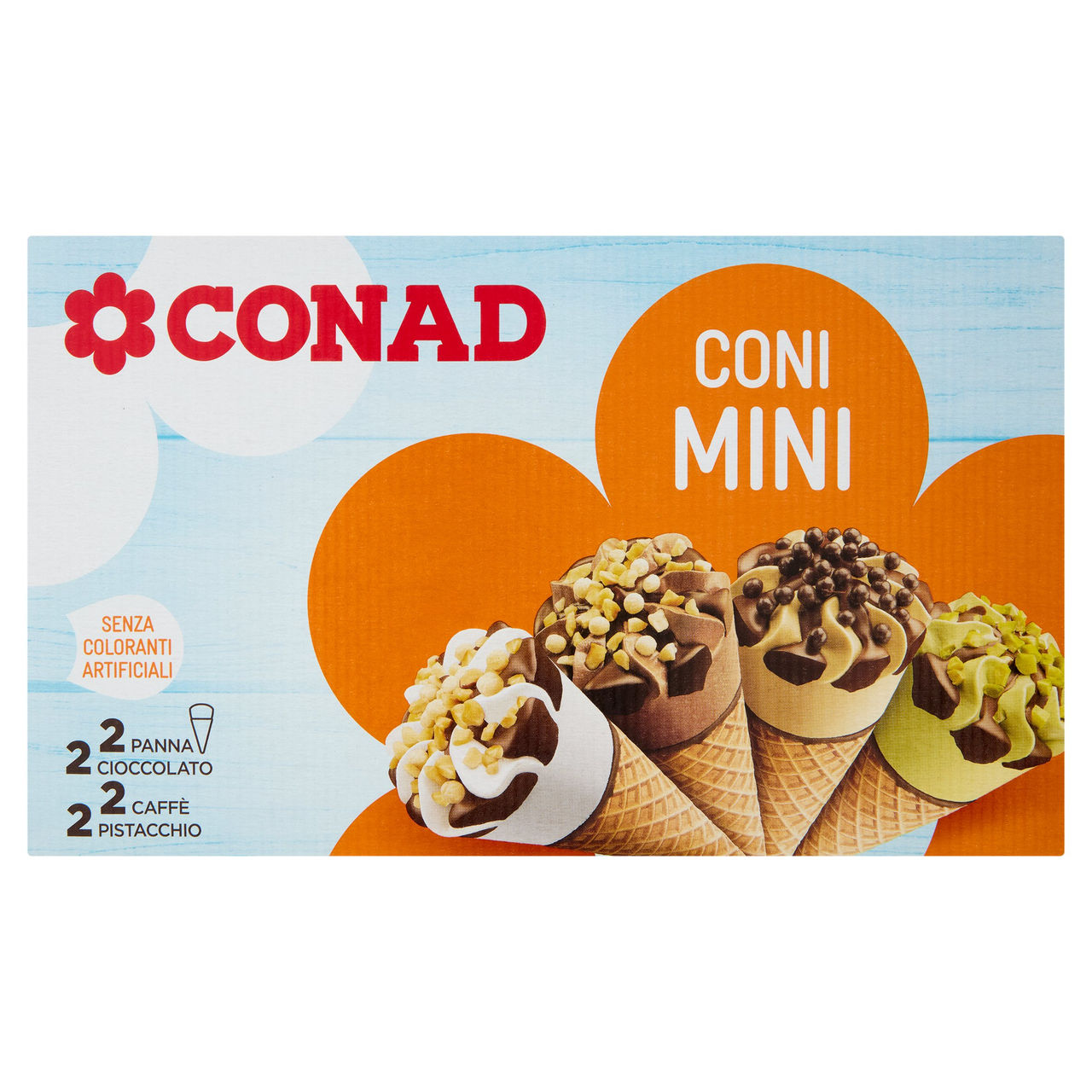 Mini Coni Gelato 8 Pezzi 320g Conad online