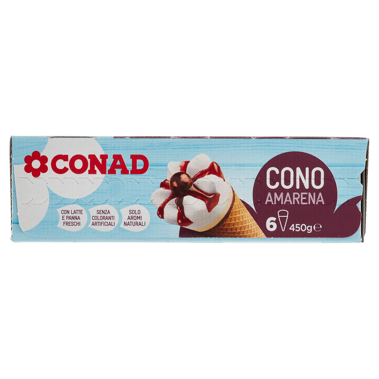 Gelato Cono Amarena 6 gelati 450 g Conad online