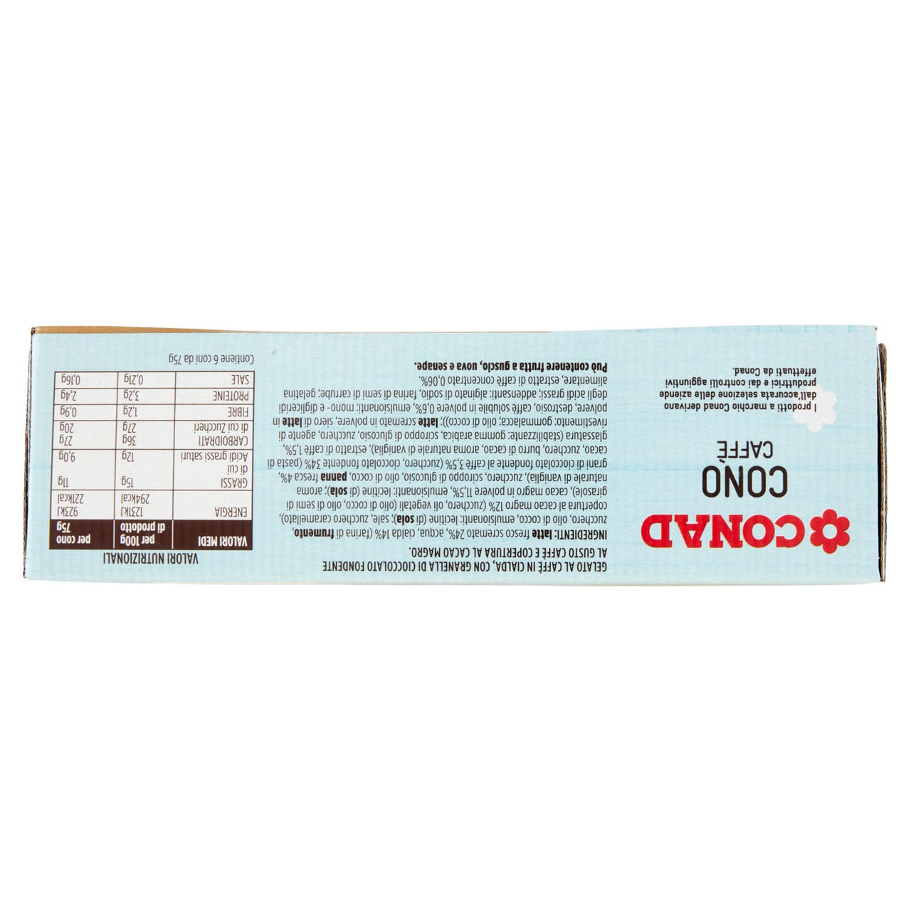 Cono Caffè 6 Gelati 450 g Conad in vendita online