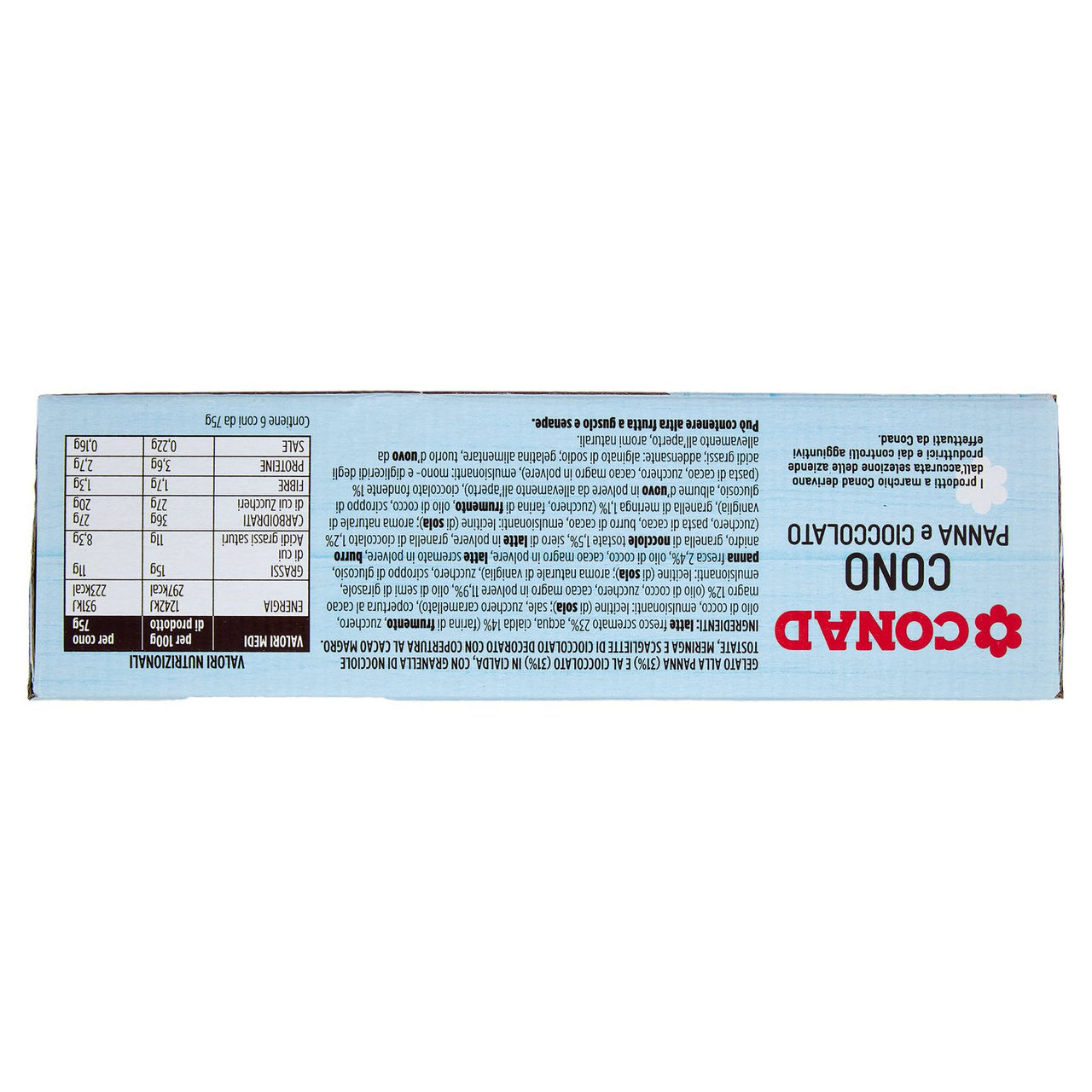 Cono Panna e Cioccolato 6 gelati Conad online