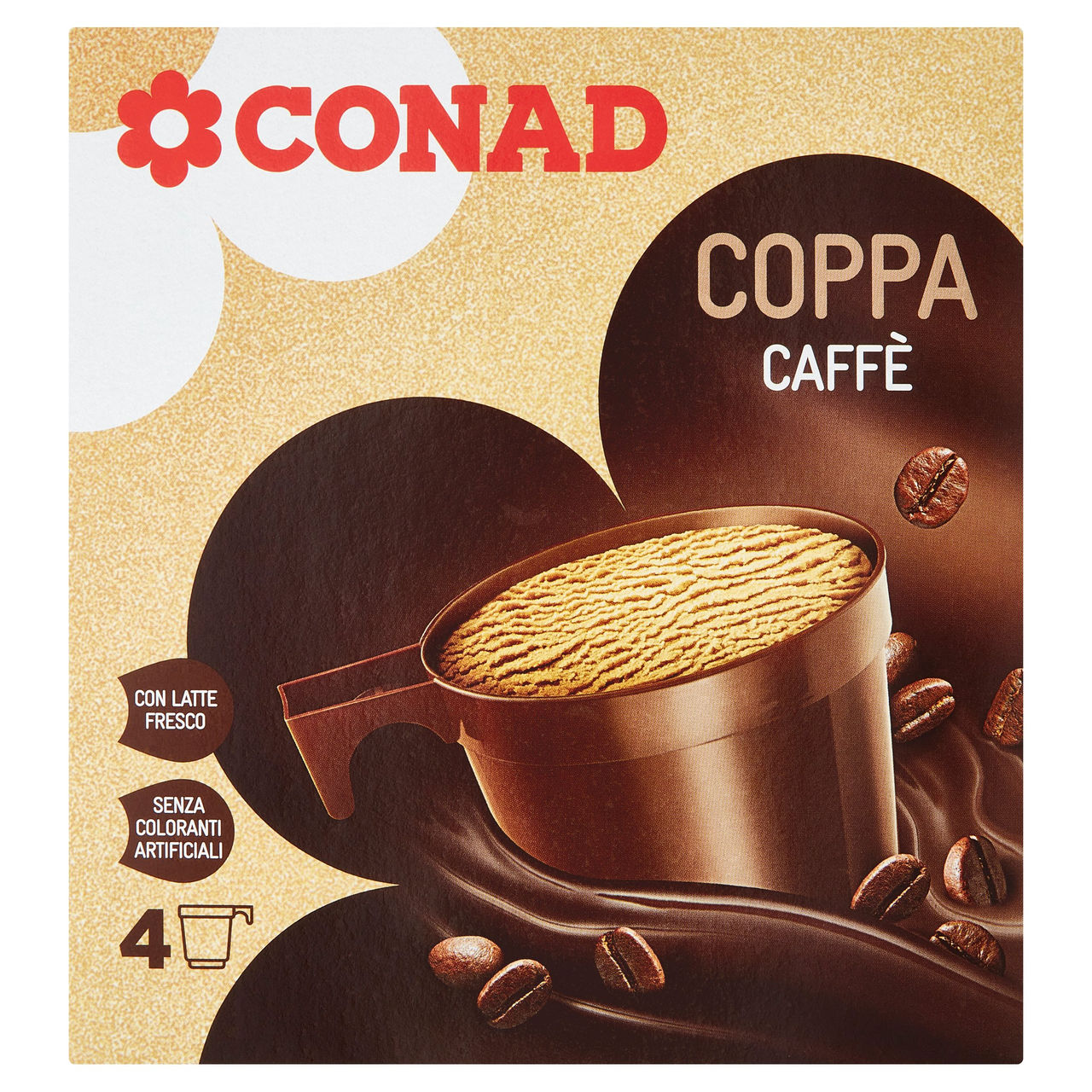 Coppa Caffè 4 x 70 g Conad in vendita online