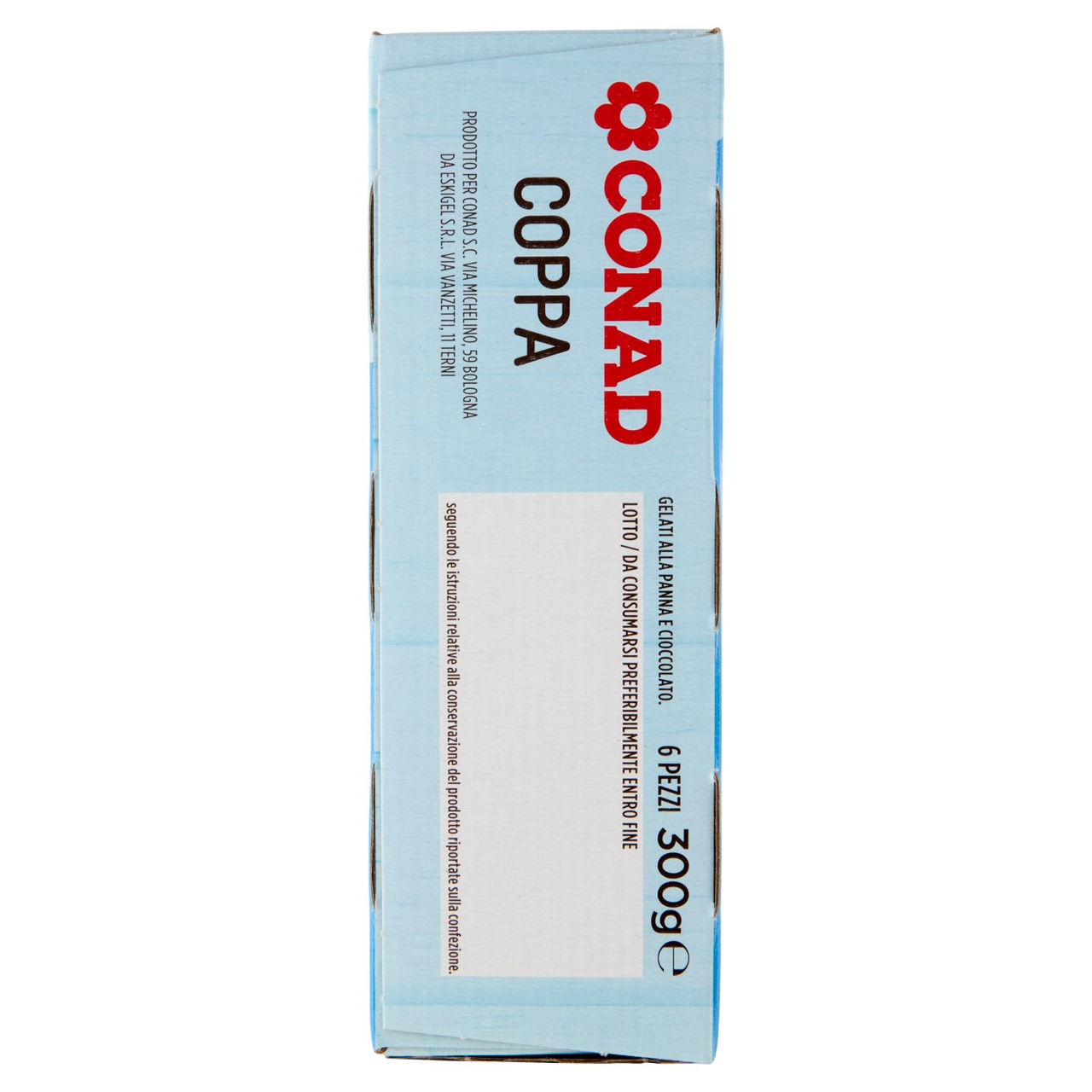 Coppa Panna e Cioccolato 6 Pezzi 300 g Conad