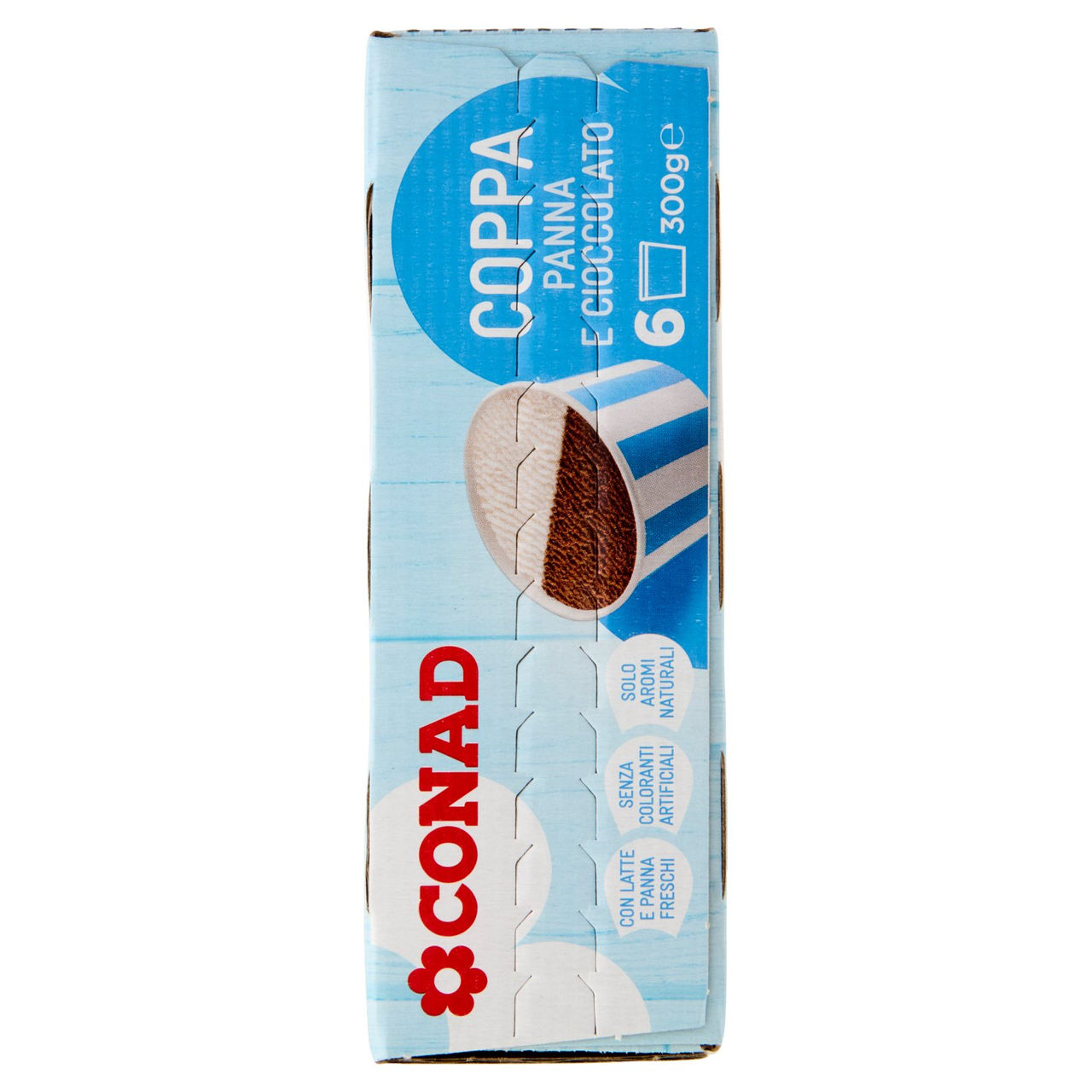 Coppa Panna e Cioccolato 6 Pezzi 300 g Conad