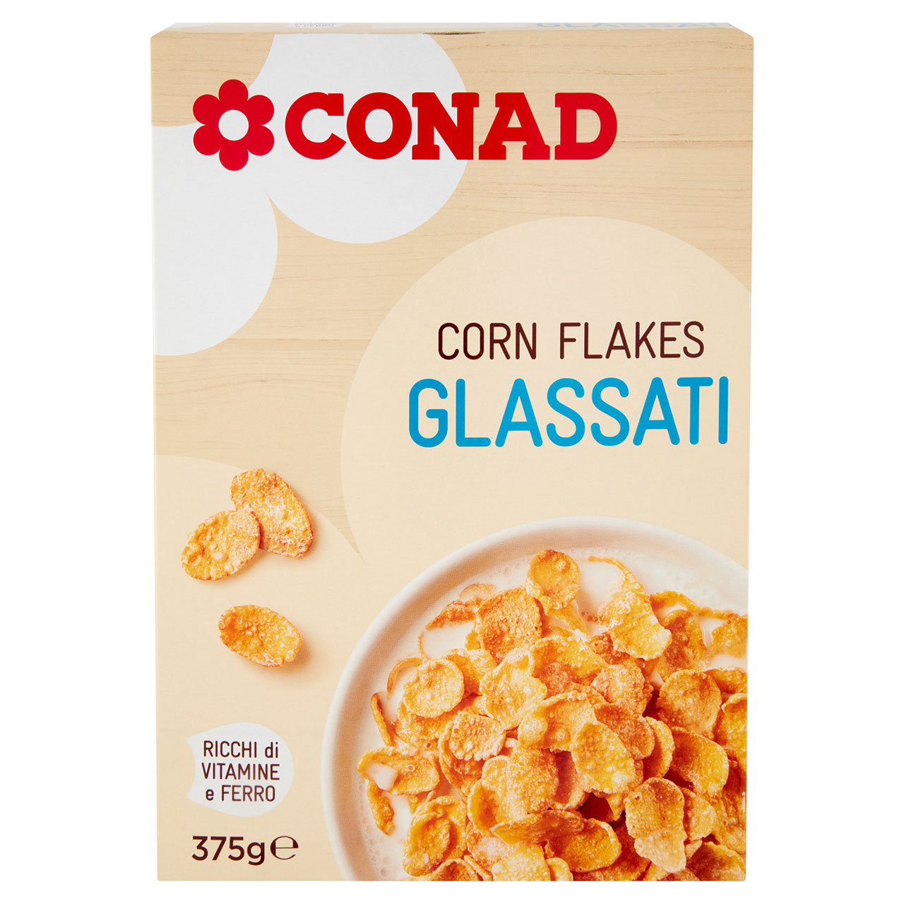 Corn Flakes Glassati 375 g Conad