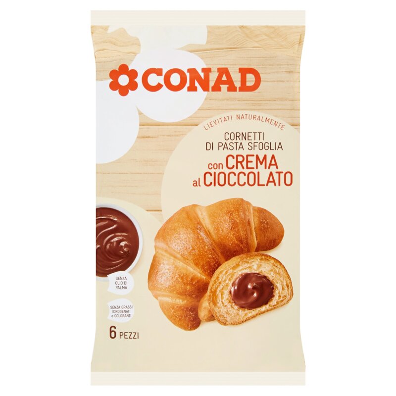 Cornetti Con Crema Al Cioccolato Conad Online Conad