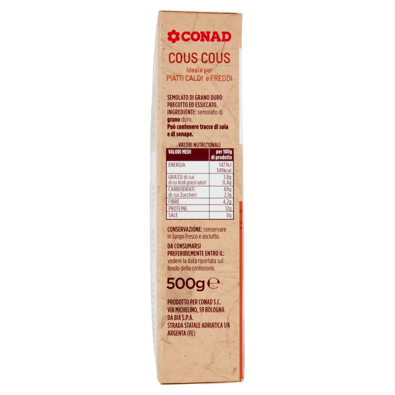 Cous Cous 500 g Conad in vendita online