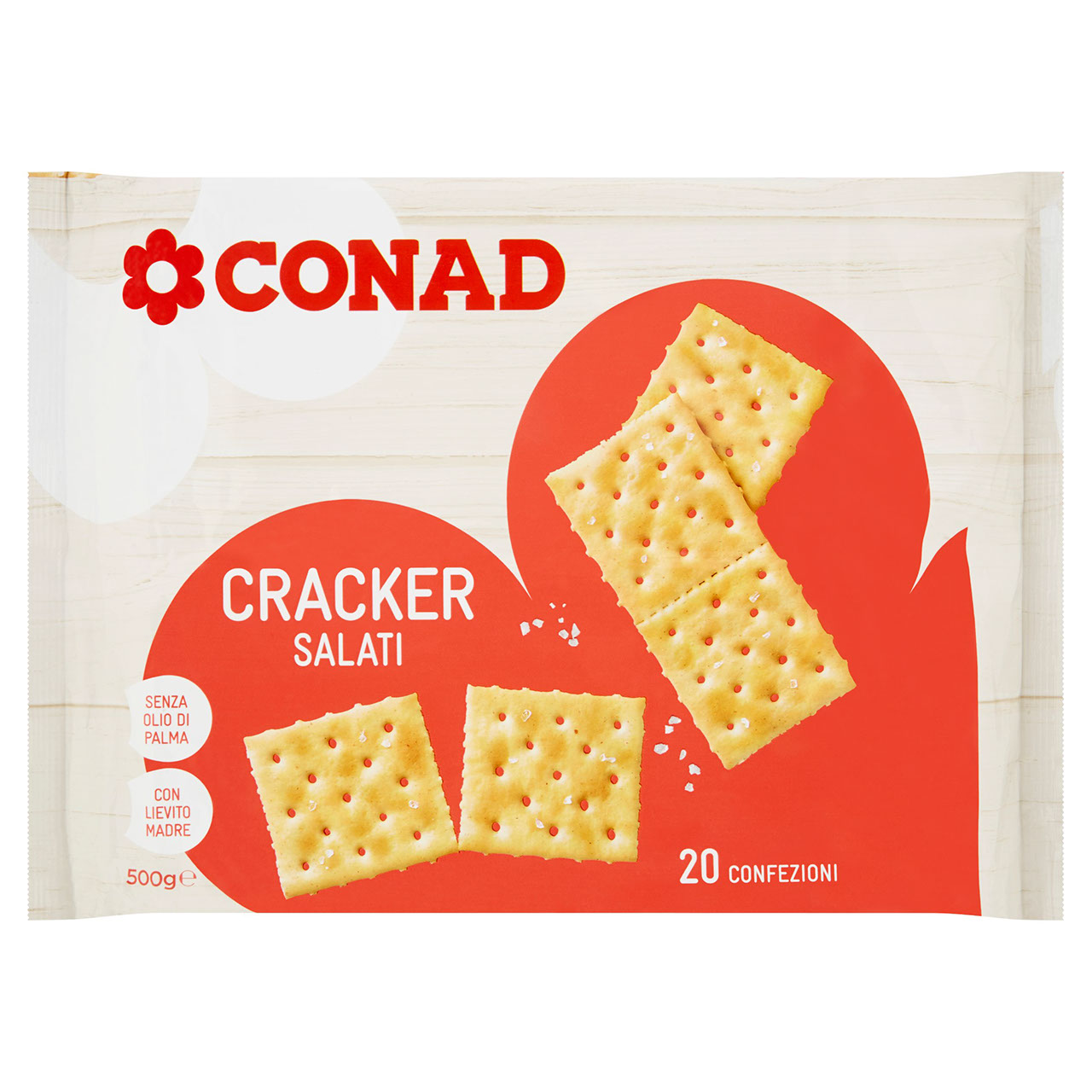 Cracker Salati 20 confezioni 500 g Conad online