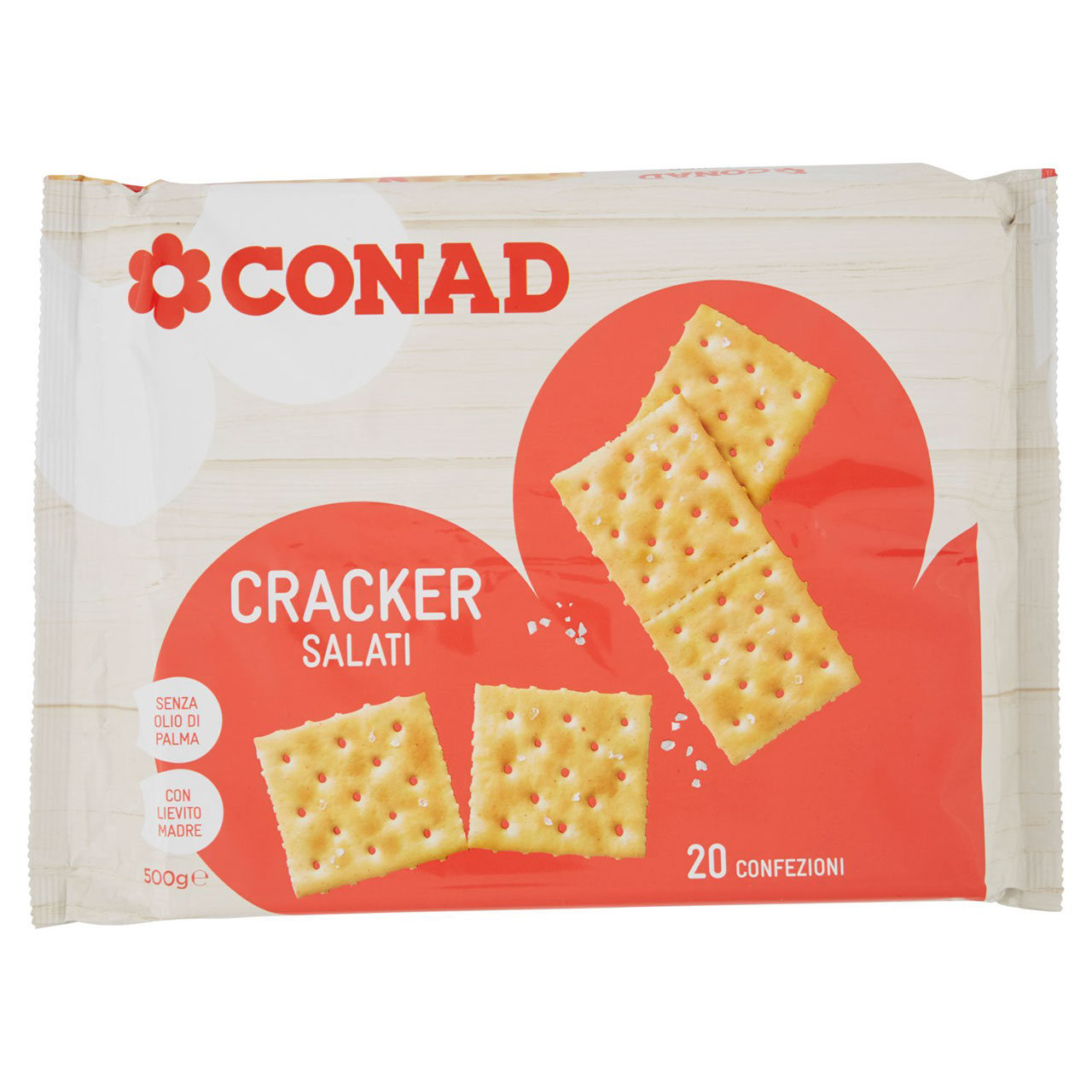 Cracker Salati 20 confezioni 500 g Conad online