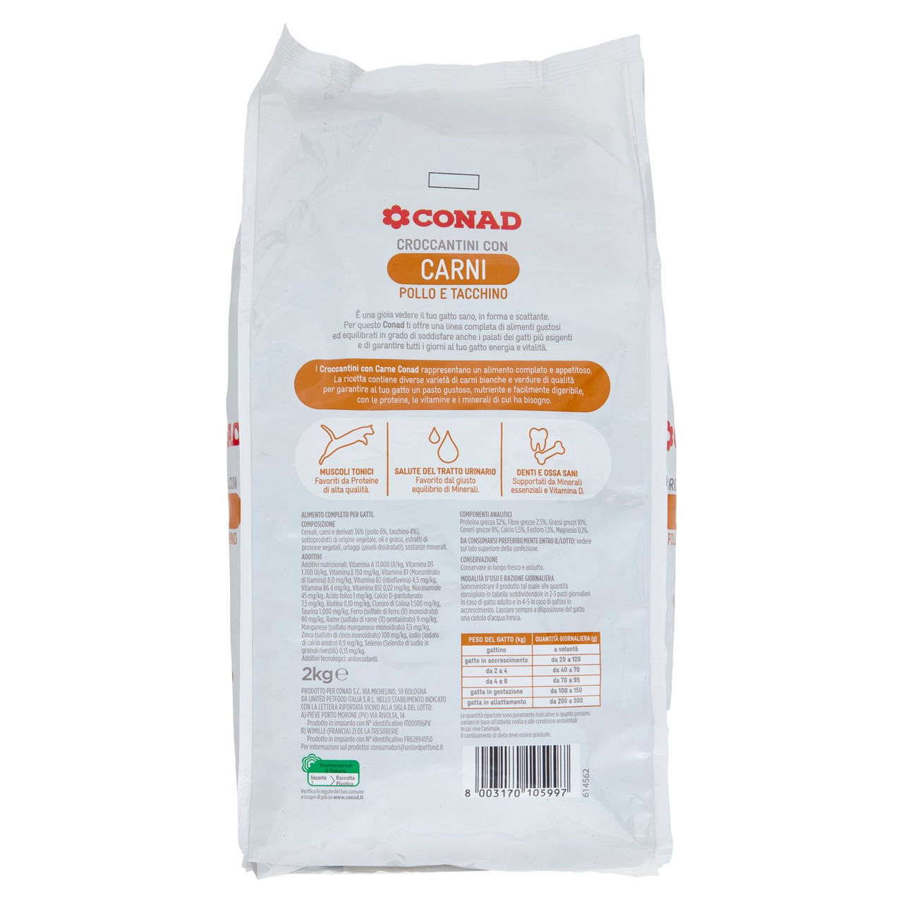 CONAD Croccantini con Carni Pollo e Tacchino 2 kg