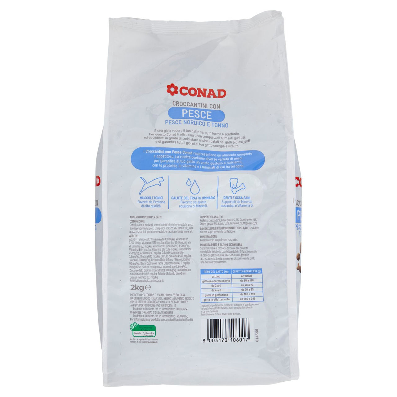 CONAD Croccantini con Pesce Pesce Nordico e Tonno 2 kg