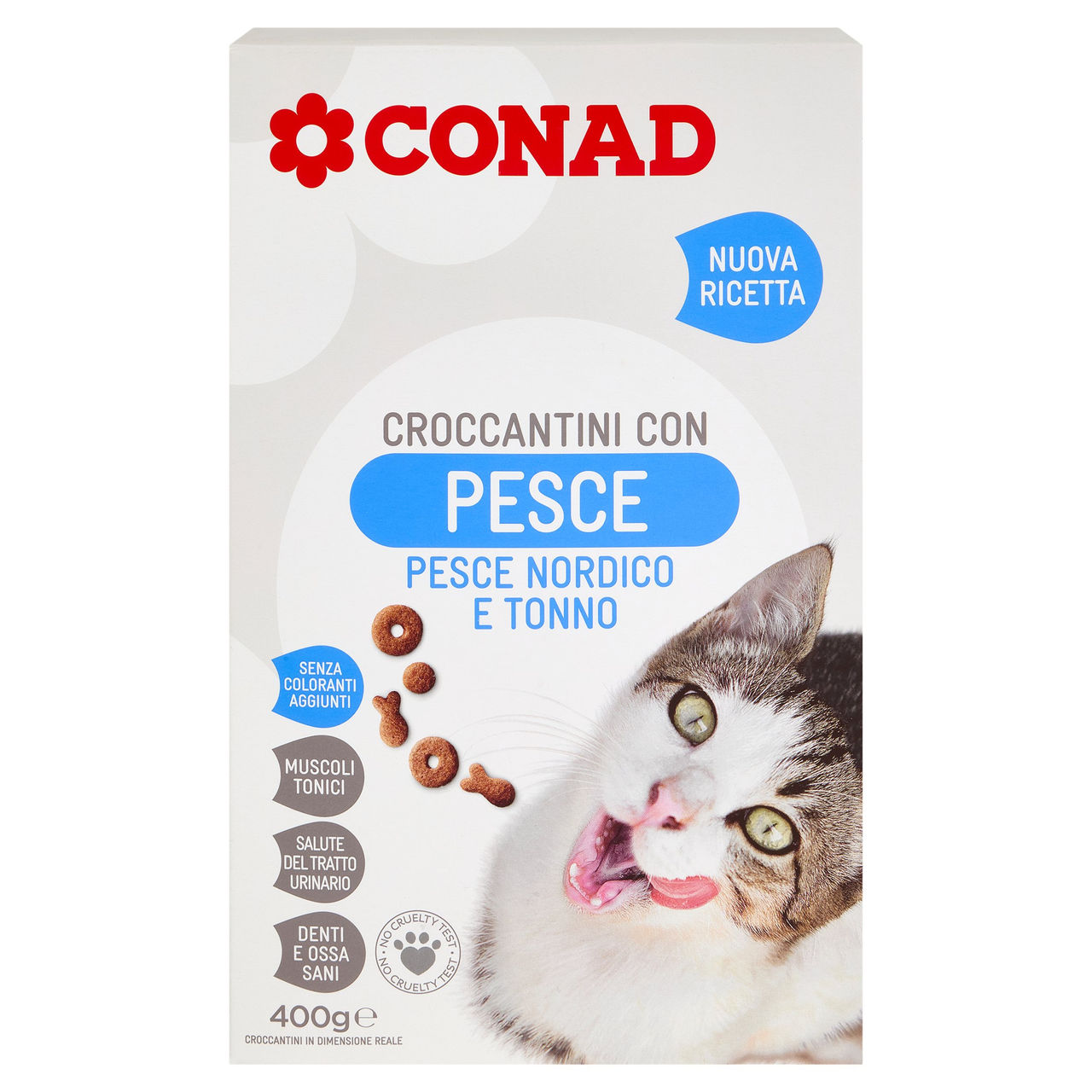 CONAD Croccantini con Pesce Pesce Nordico e Tonno 400 g