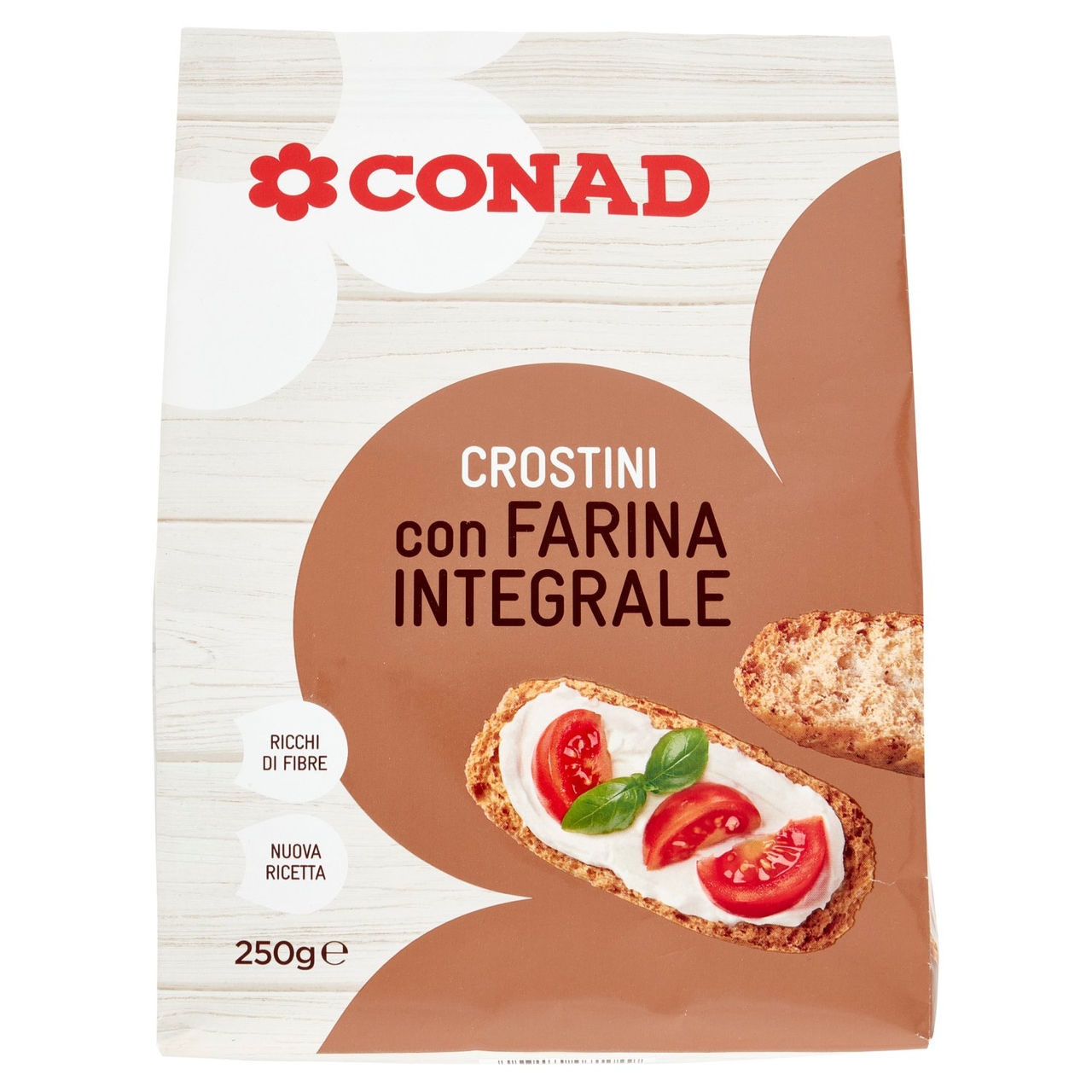 Crostini con Farina Integrale 250 g Conad