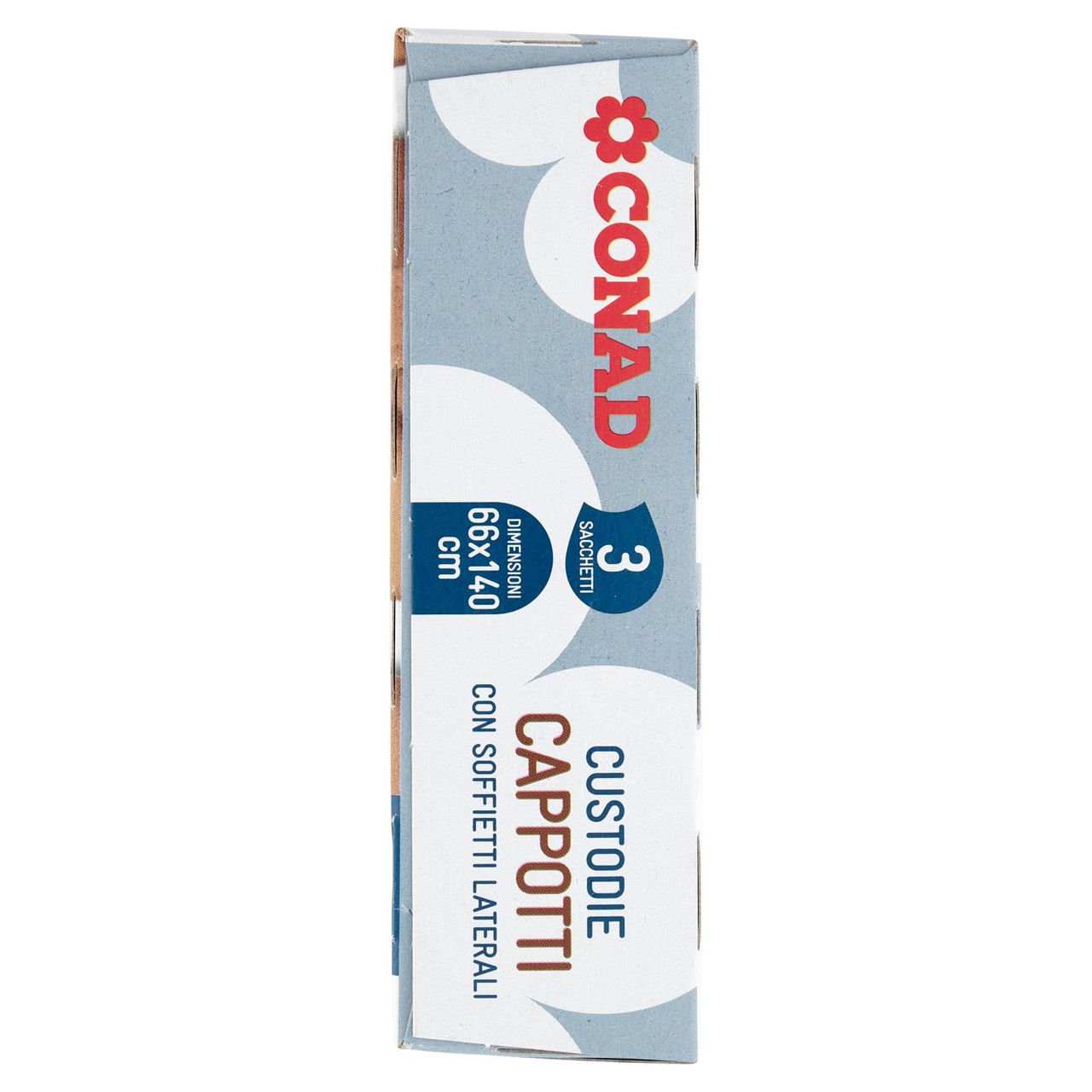 CONAD Custodie Cappotti con Soffietti Laterali 66x140 cm 3 pz