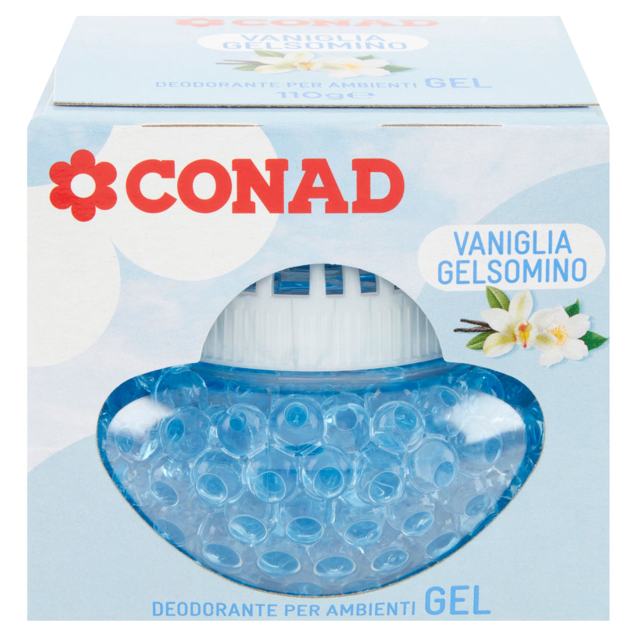 CONAD Deodorante per Ambienti Gel Vaniglia Gelsomino 110 g