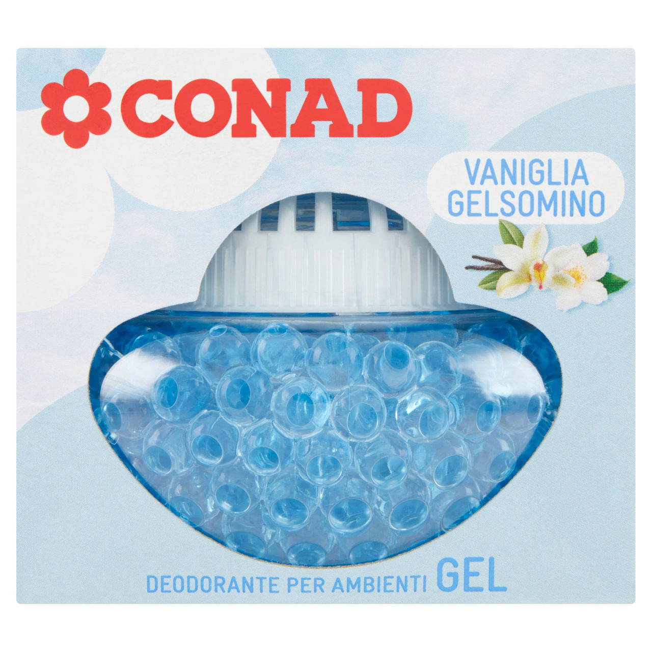 CONAD Deodorante per Ambienti Gel Vaniglia Gelsomino 110 g