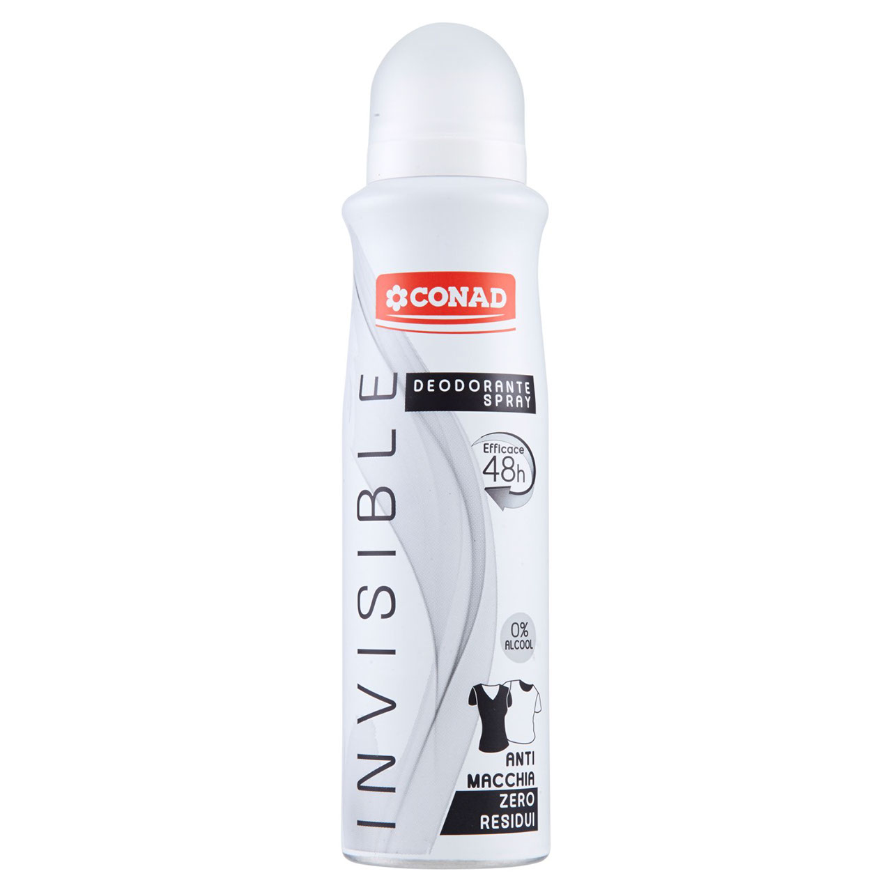 Deodorante Spray Invisible 48h 150 ml Conad