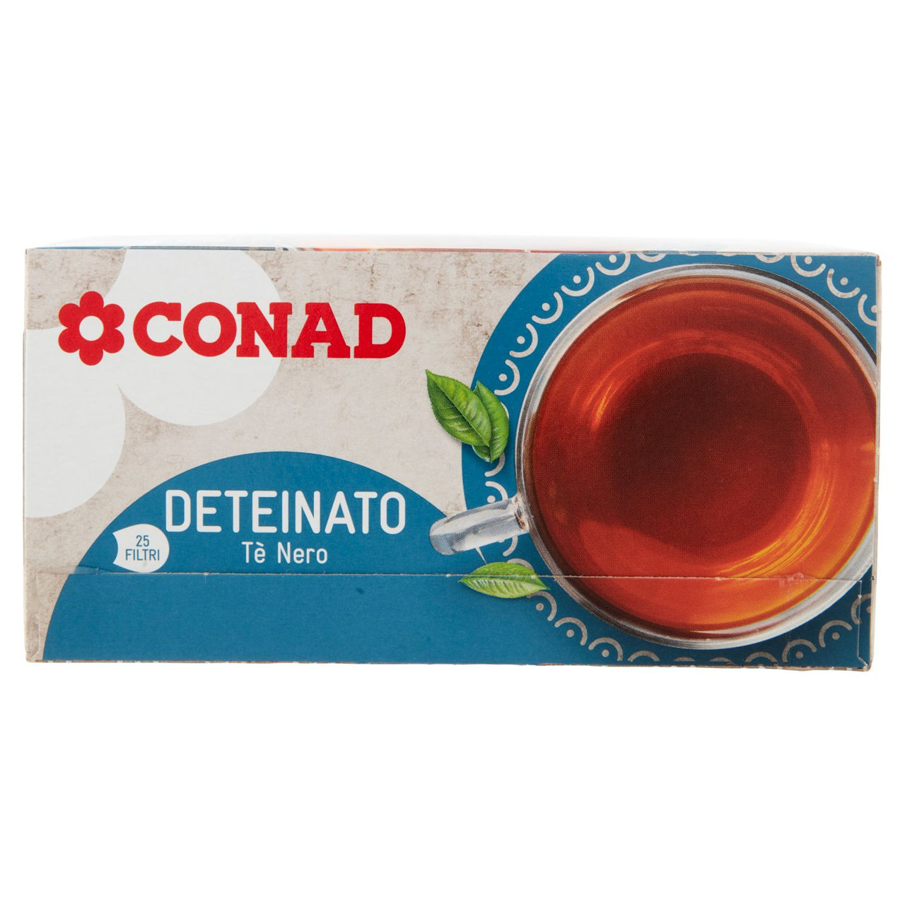 Deteinato Tè Nero 25 filtri da 1,5 g Conad
