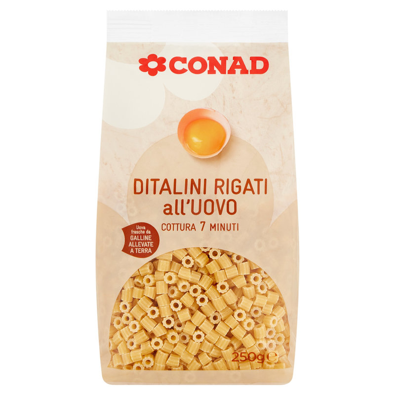 Ditalini Rigati all'Uovo 250g Conad vendita online | Conad