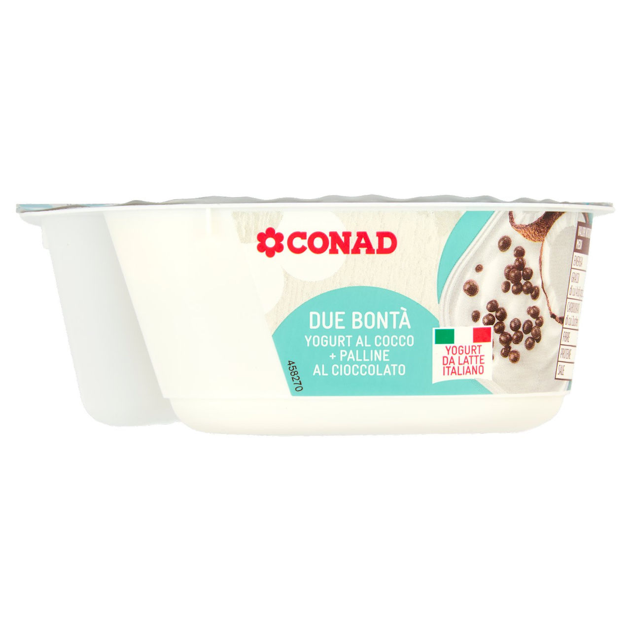 Yogurt Cremoso al Cocco   Palline al Cioccolato
