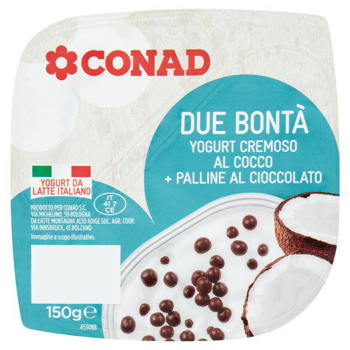 Yogurt Cremoso al Cocco Palline al Cioccolato | Conad