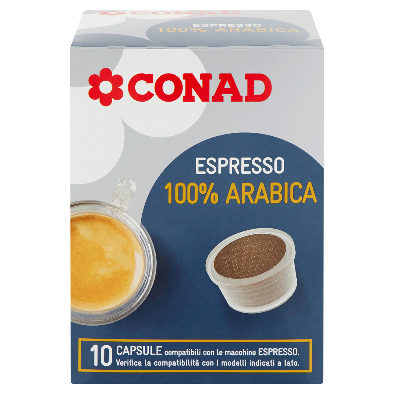 Espresso 100% Arabica 10 Capsule 69 g Conad