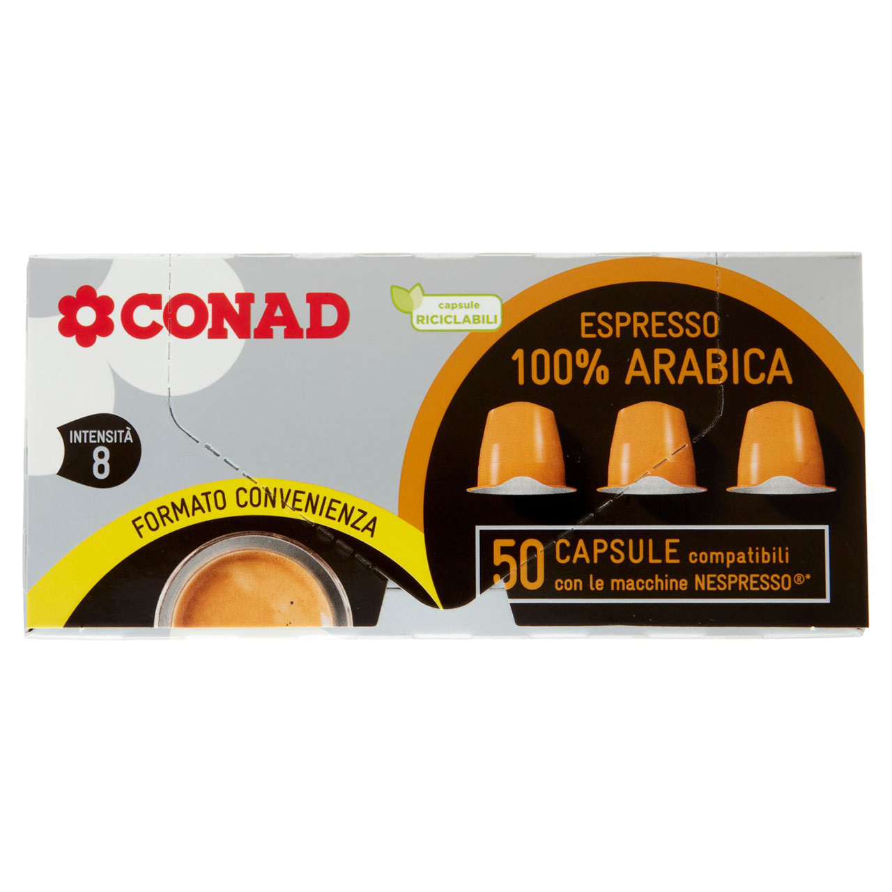 Capsule Arabica Compatibili Nespresso 250g Conad