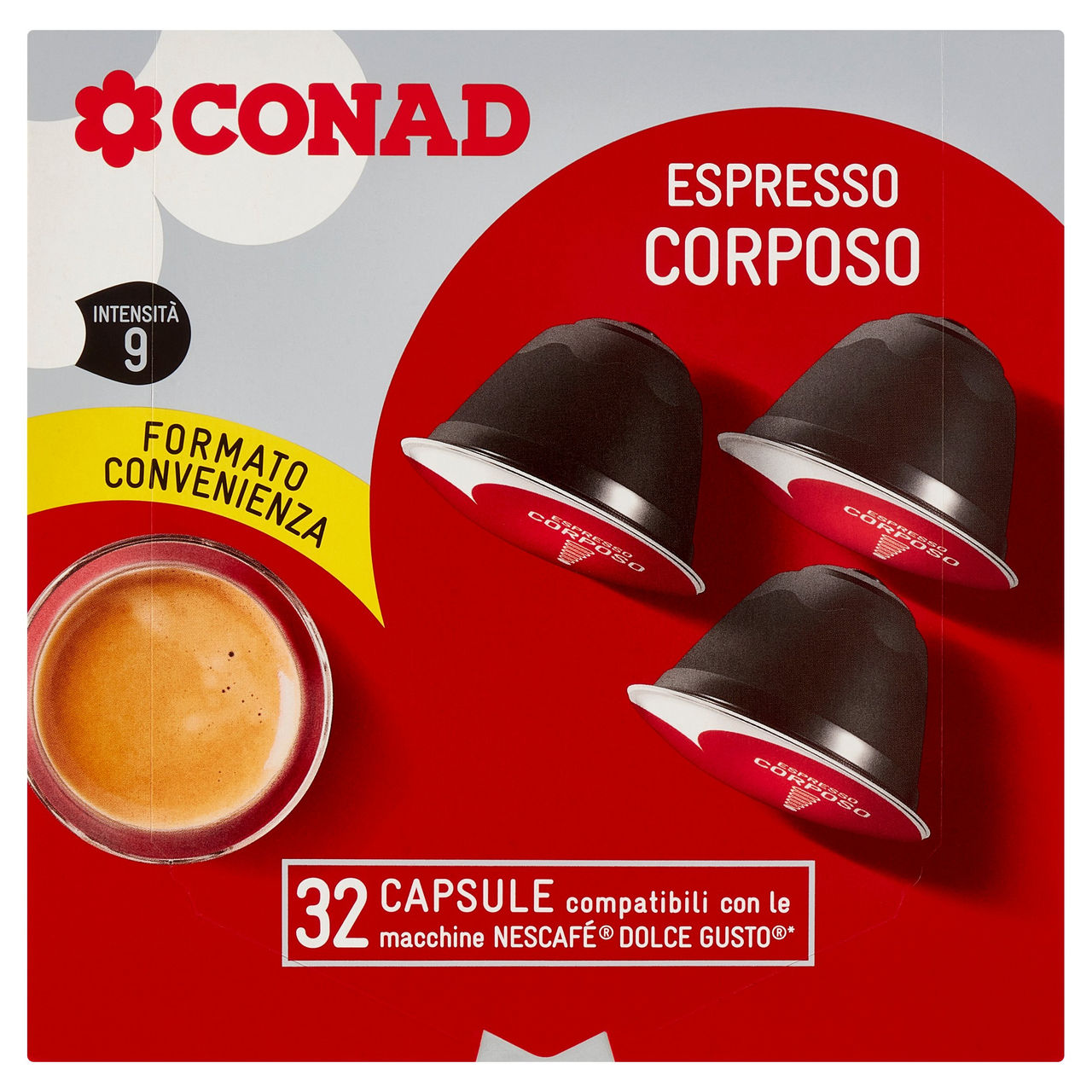 Espresso Corposo capsule Nescafè Dolce Gusto Conad