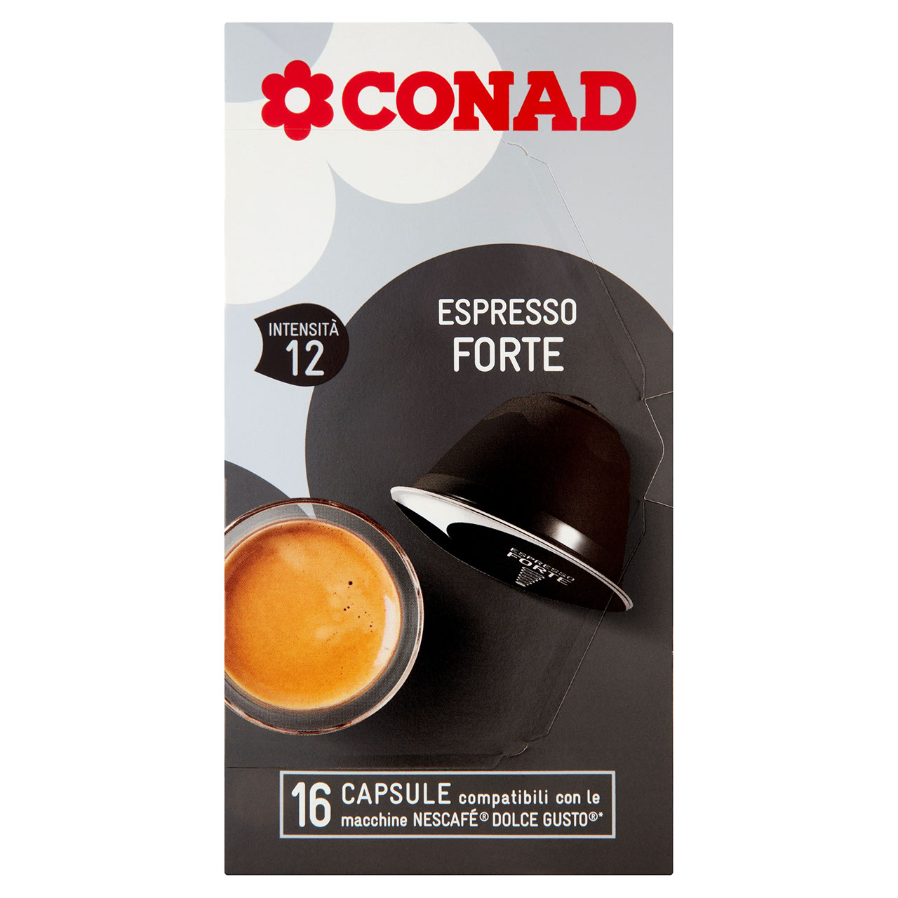 Espresso Forte 16 Capsule Compatibili 117g Conad