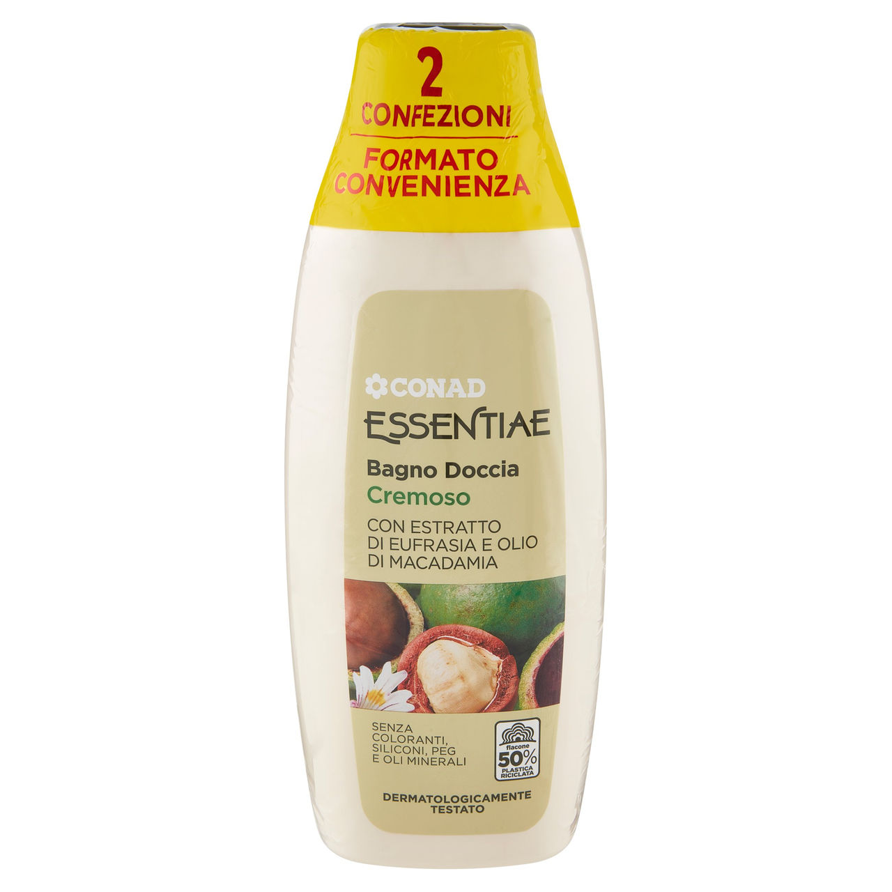 CONAD Essentiae Bagno Doccia Cremoso 2 x 600 ml