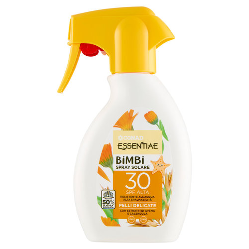 CONAD Essentiae Bimbi Spray Solare 30 SPF Alta Pelli Delicate 200 ml
