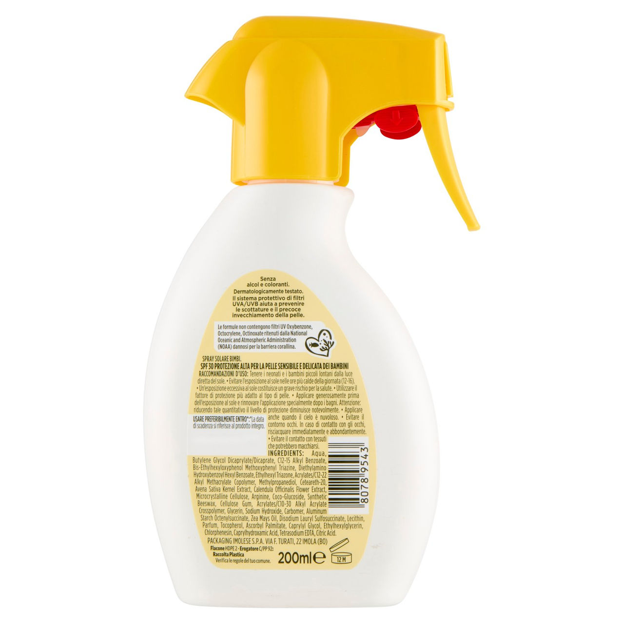 CONAD Essentiae Bimbi Spray Solare 30 SPF Alta Pelli Delicate 200 ml